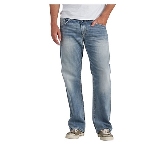 Silver Jeans Co. Men's Gordie Loose Fit Straight Jeans-SMC150