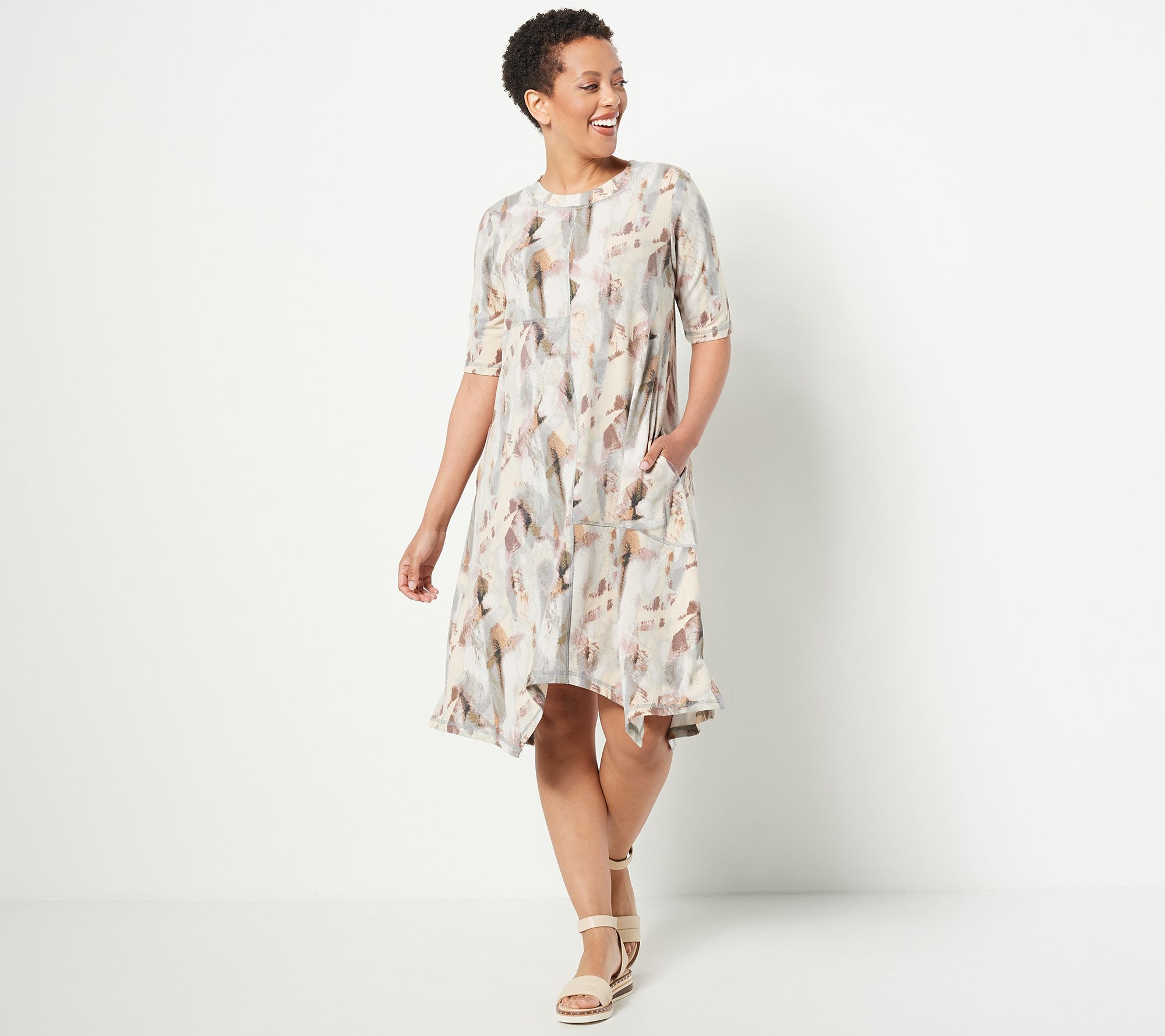 LOGO Lounge by Lori Goldstein Regular Pieced French Terry