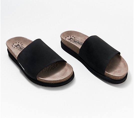 Mephisto Leather Slide Sandals - Hanik