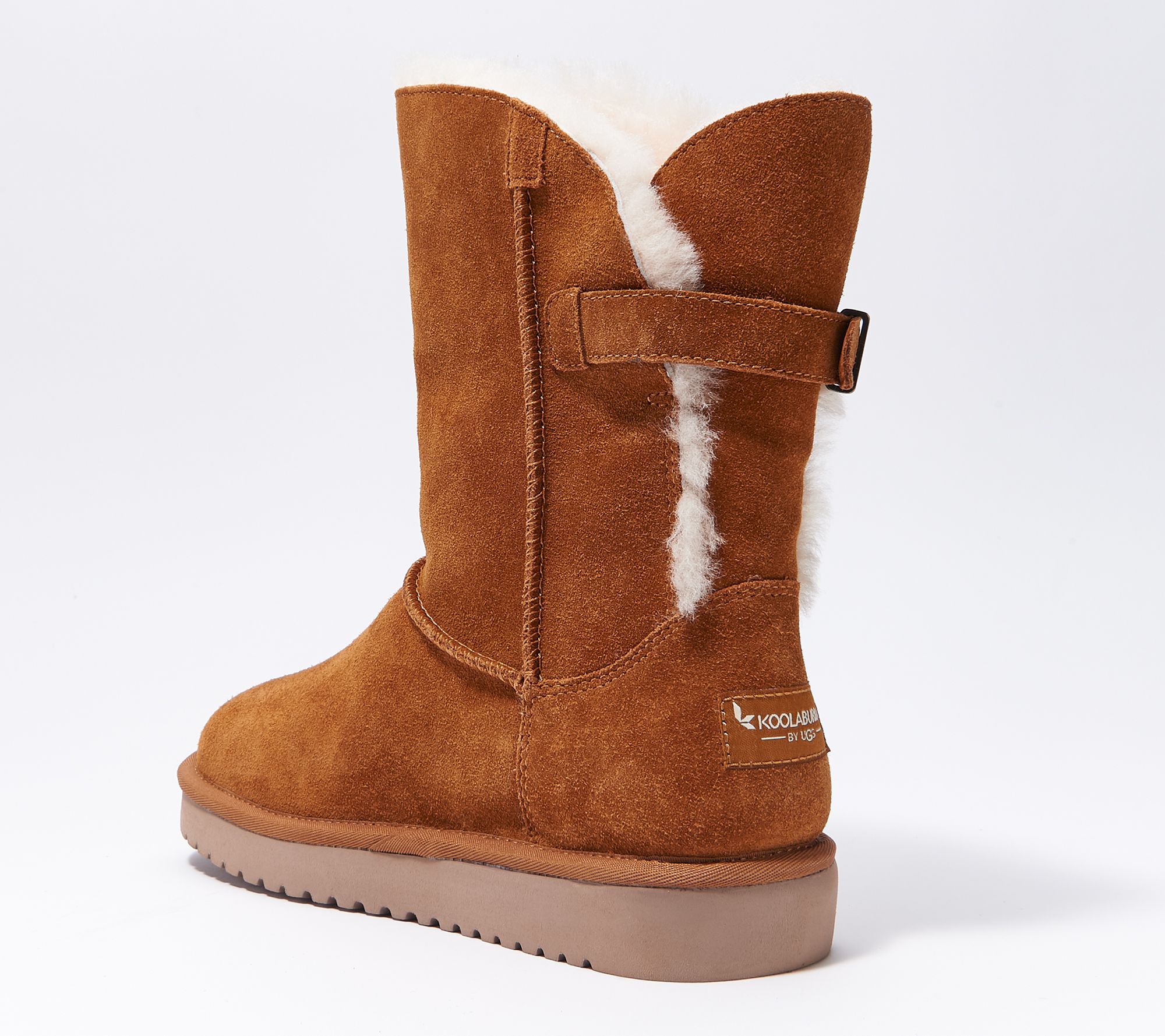 "As Is" Koolaburra by UGG Suede Buckle Short Boots Remley