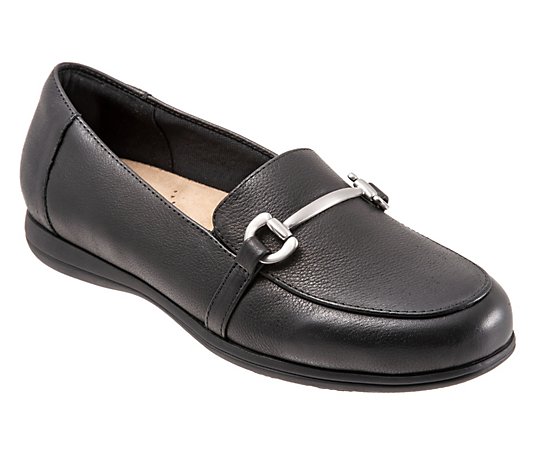 Trotters Suede Leather Loafers - Donelle