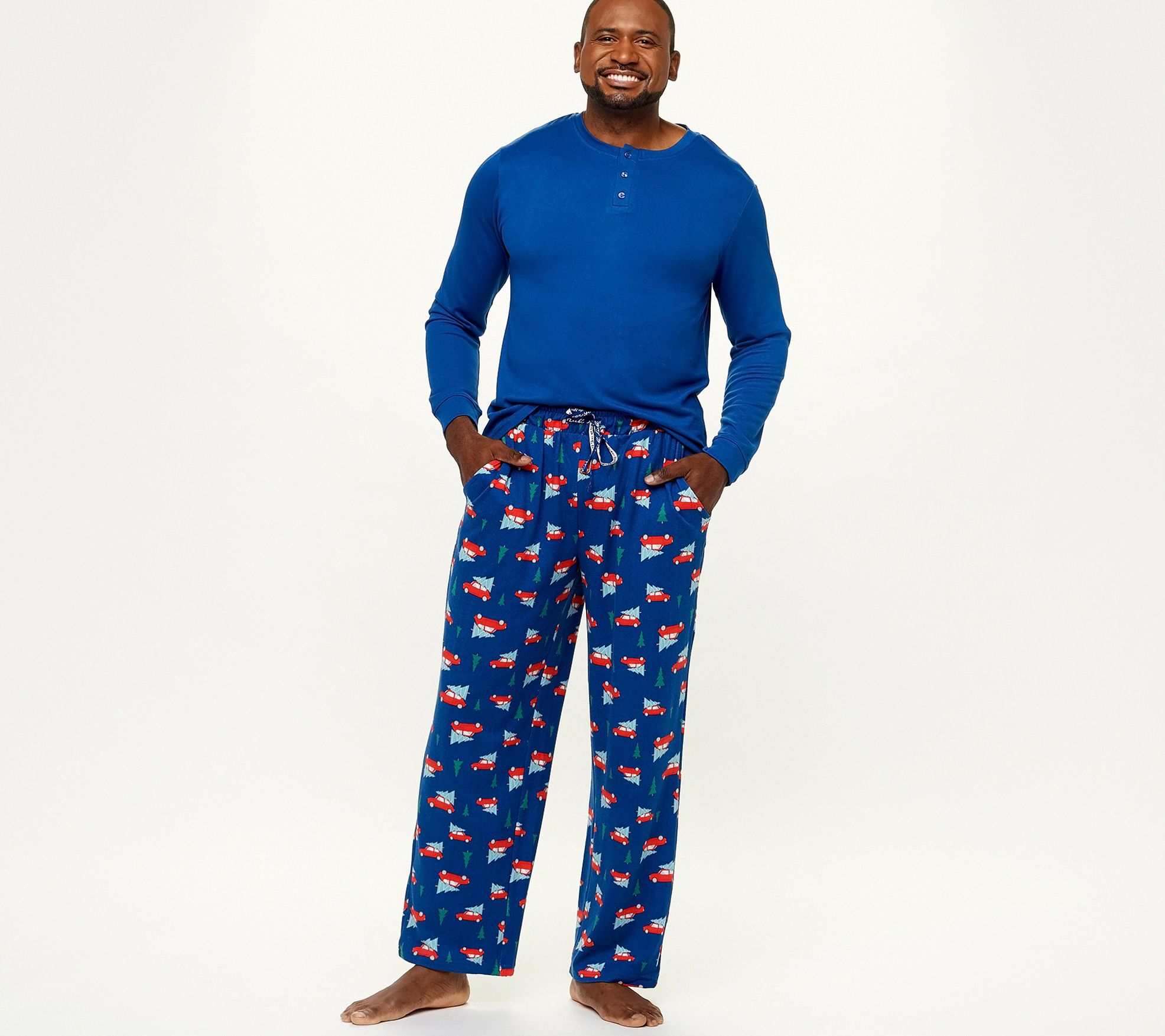 MUK LUKS Men's Tall Butter Knit Matching Pajama Set