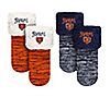 NFL Set of 2 Colorblend Footy Slippers, 1 of 2