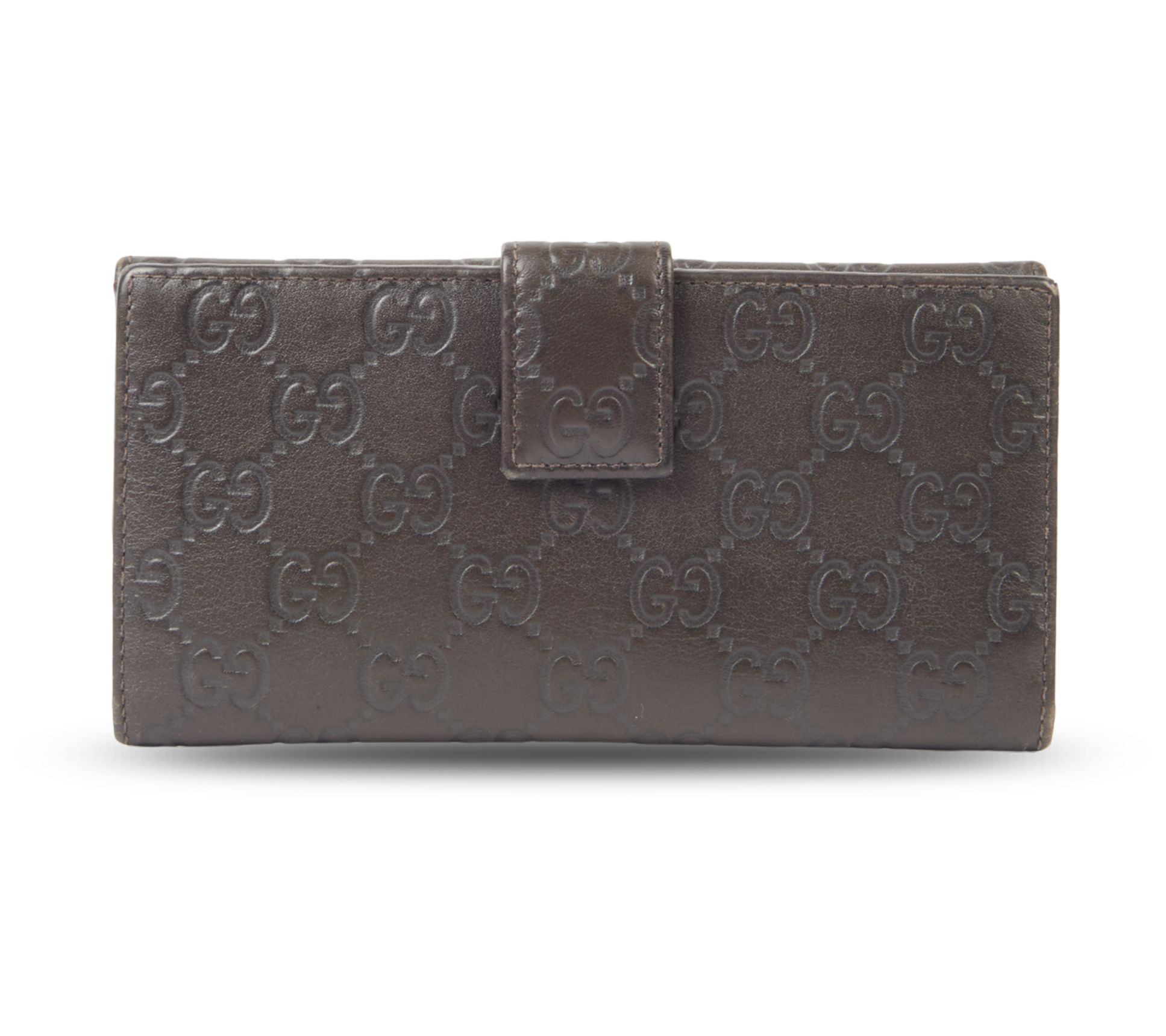 Pre-Owned Gucci Long Wallet Guccissima - QVC.com