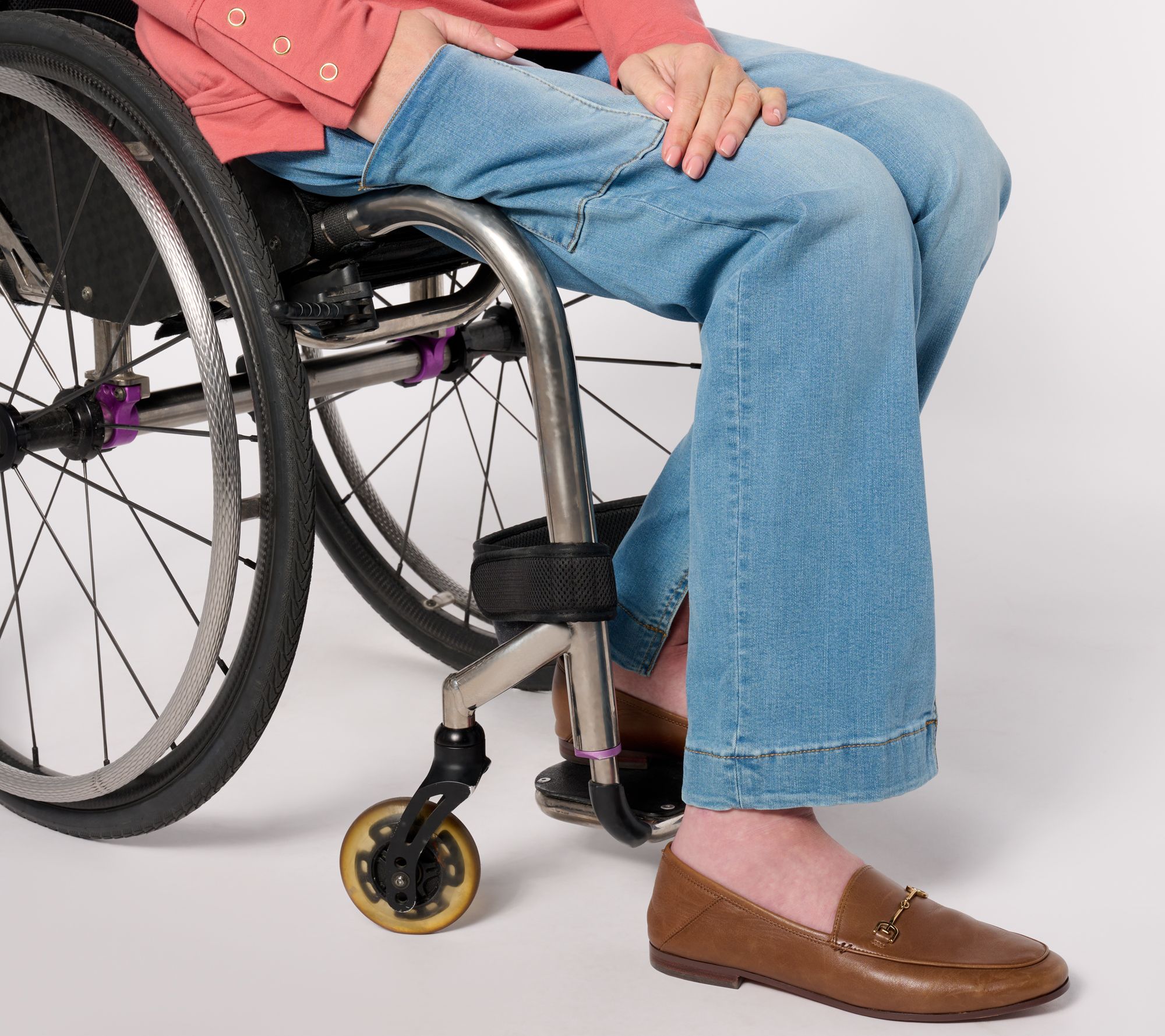 Denim & Co. Adaptive Cozy Touch Slim Straight Jean Wheelchair Fit