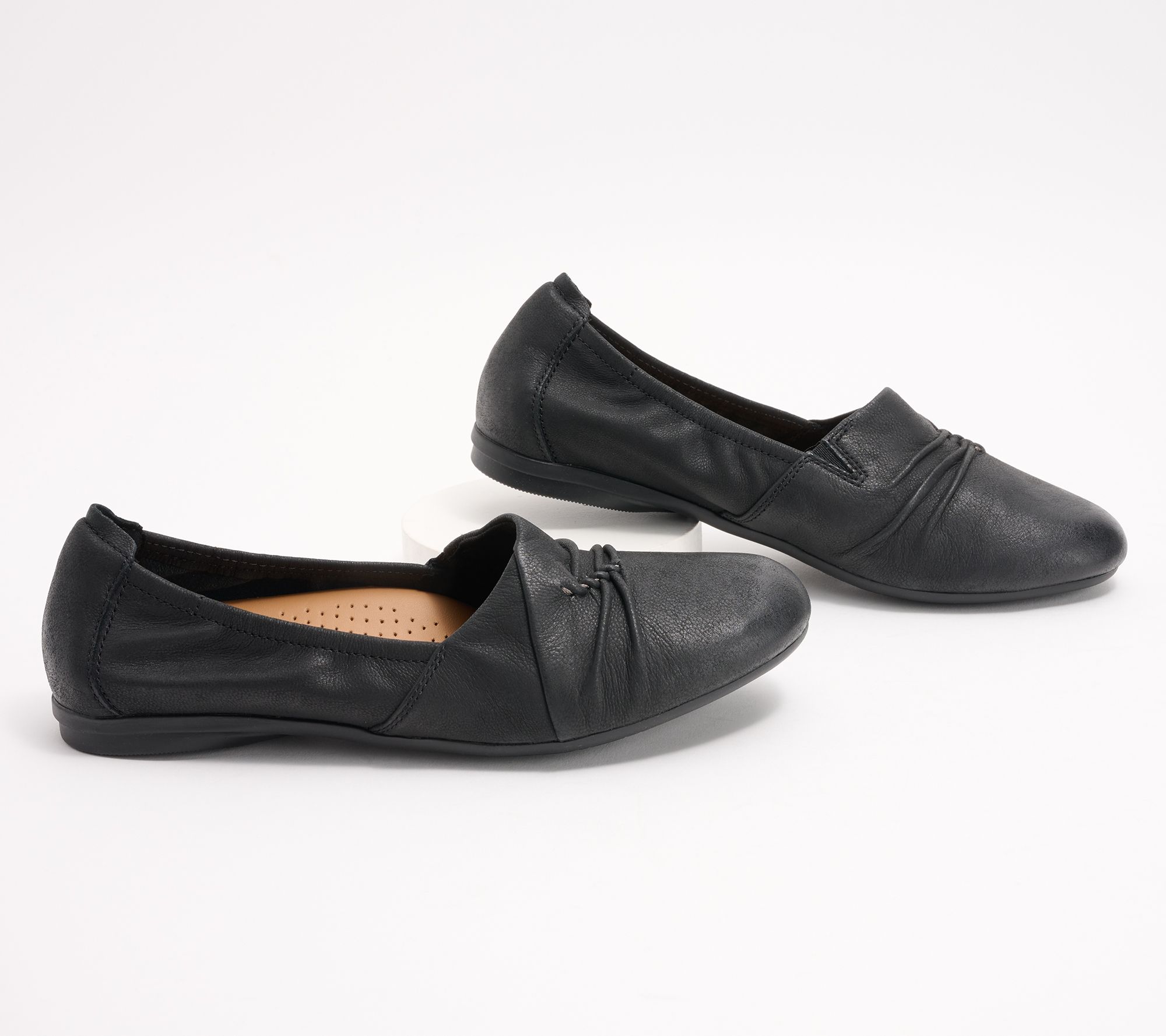 "As Is" Clarks Leather Flats - Rena Way
