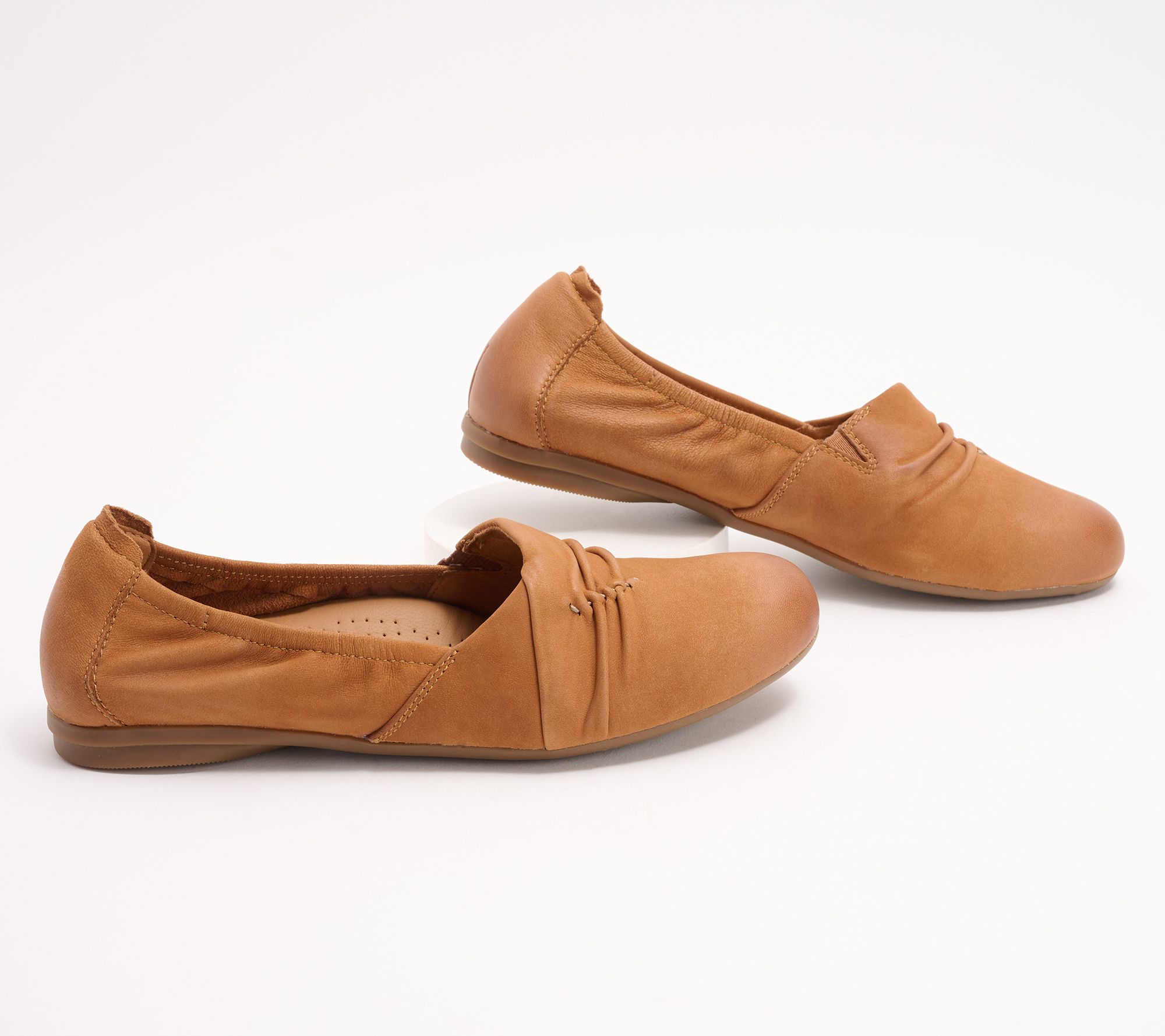 "As Is" Clarks Leather Flats - Rena Way