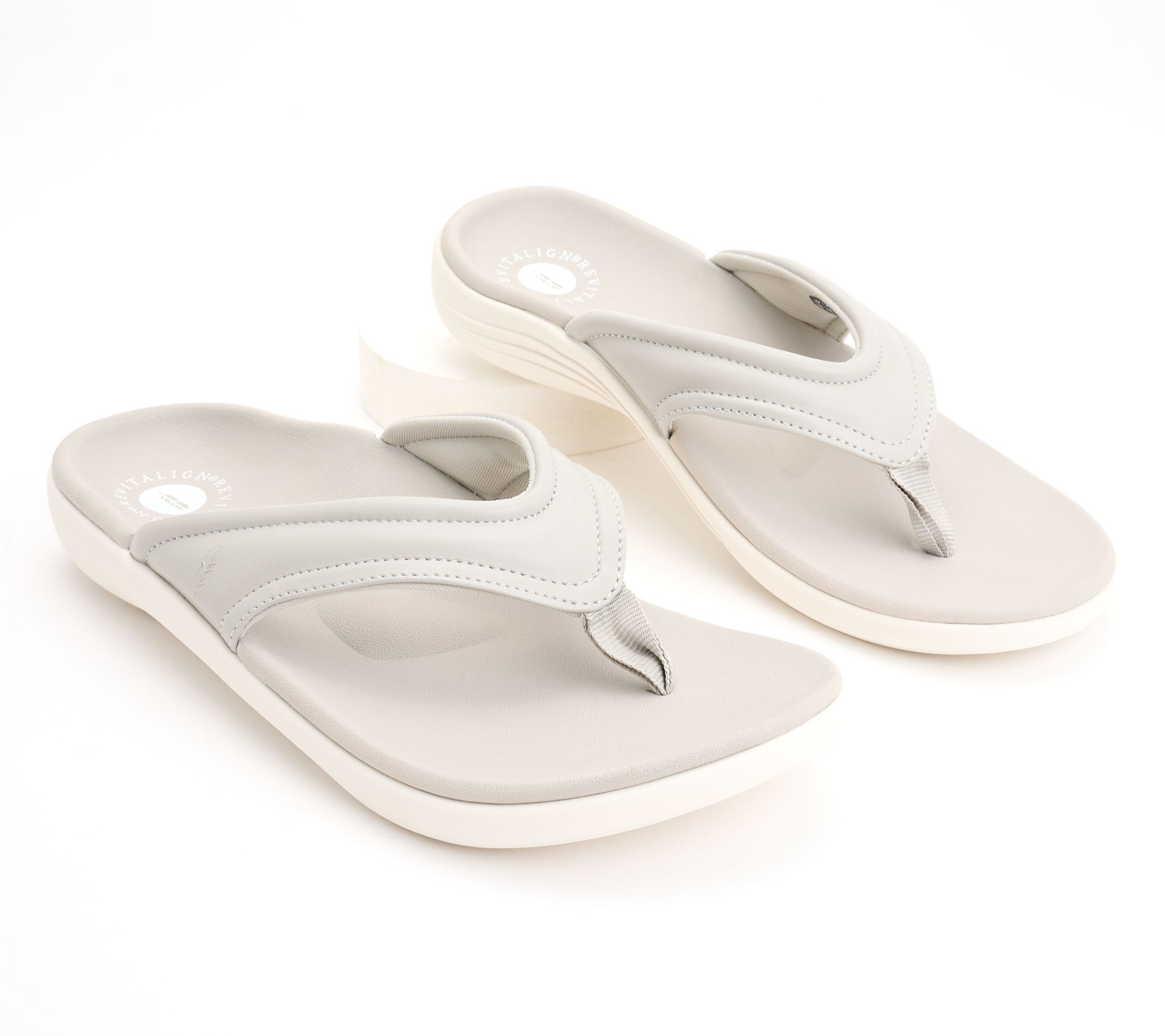 Revitalign Orthotic Puffy Strap Thong Sandals - Yumi Dublin - QVC.com