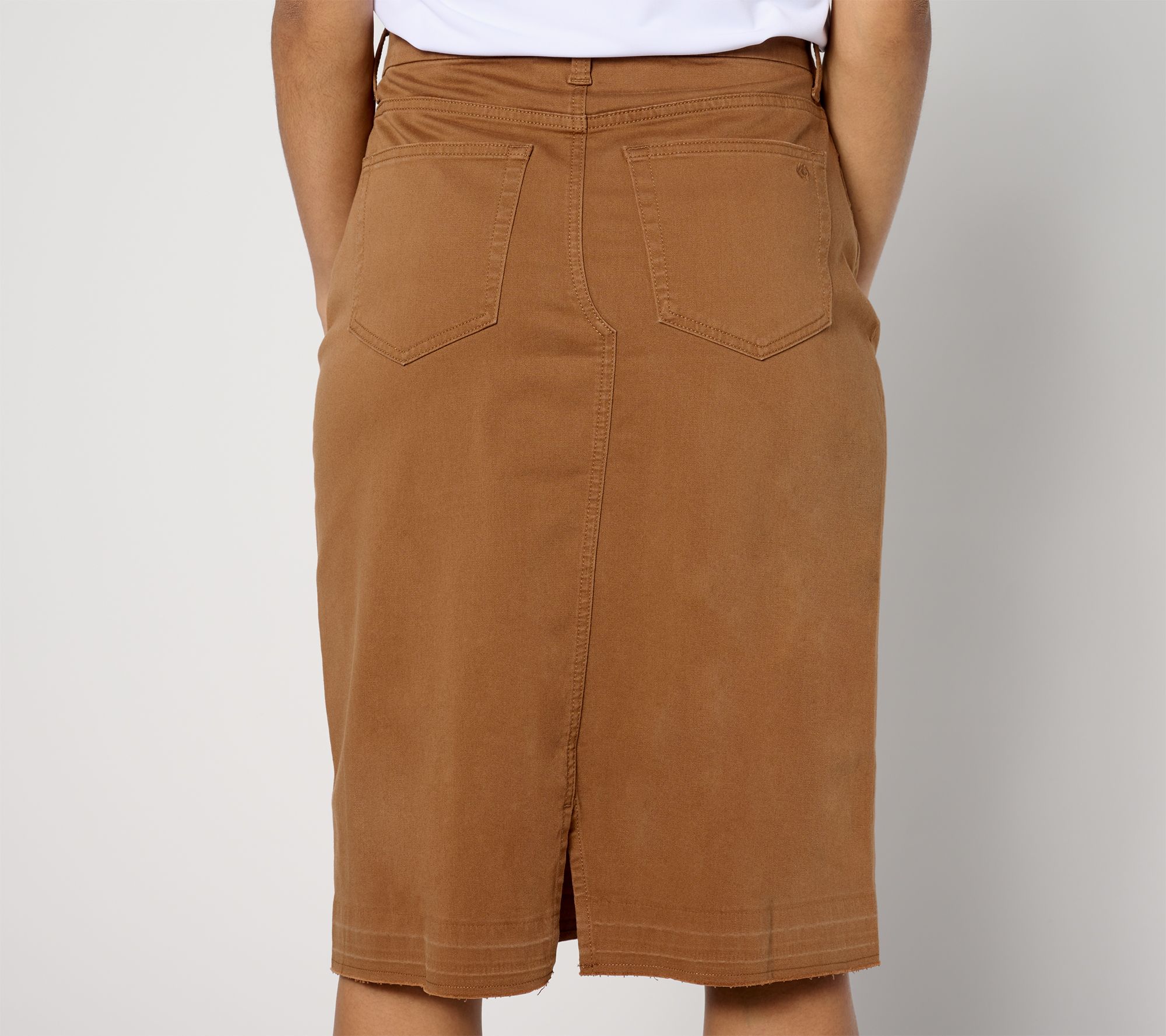 Denim Co. Canyon Retreat Soft Twill Knee Length Skirt