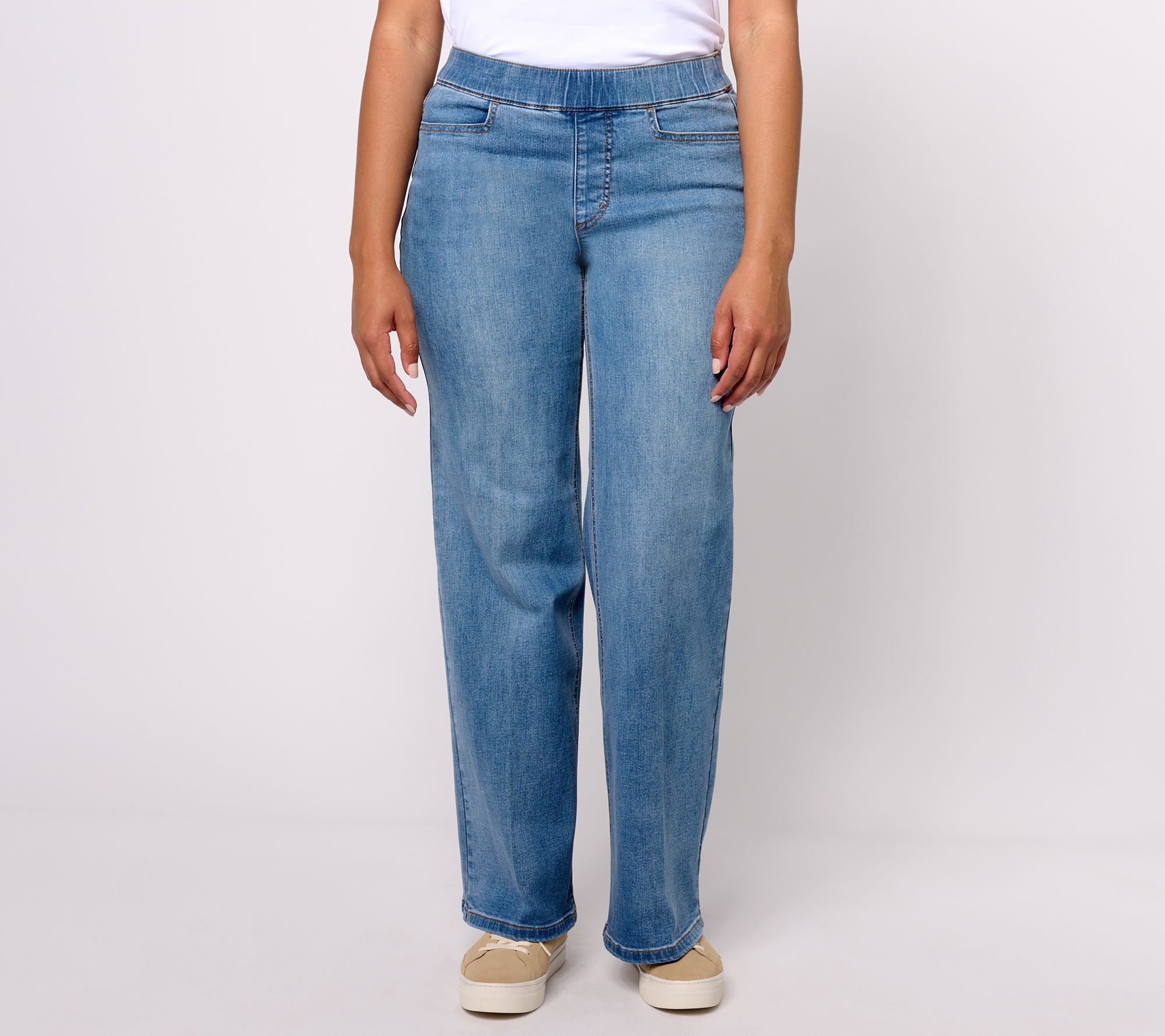 "As Is" Isaac Mizrahi Live! Tall Indigo True Denim Trouser Jeans