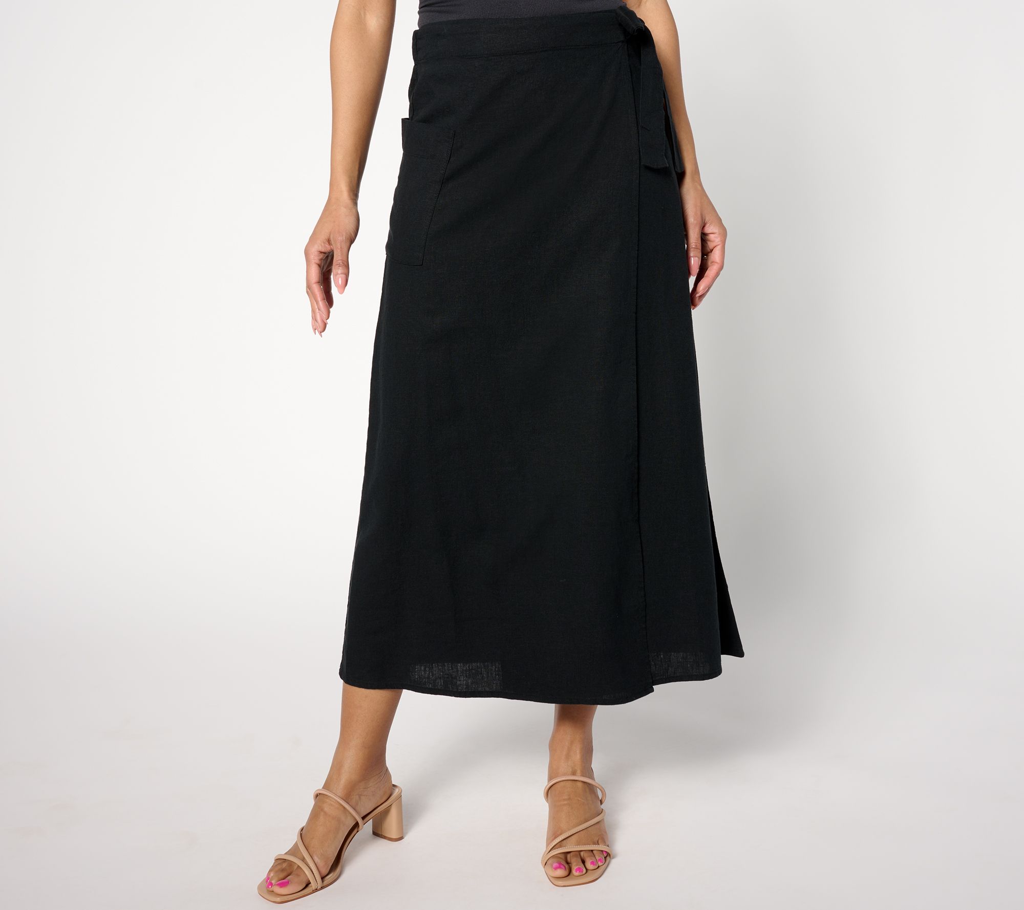 Peace Love World Boheme Petite Wrap Utility Skirt