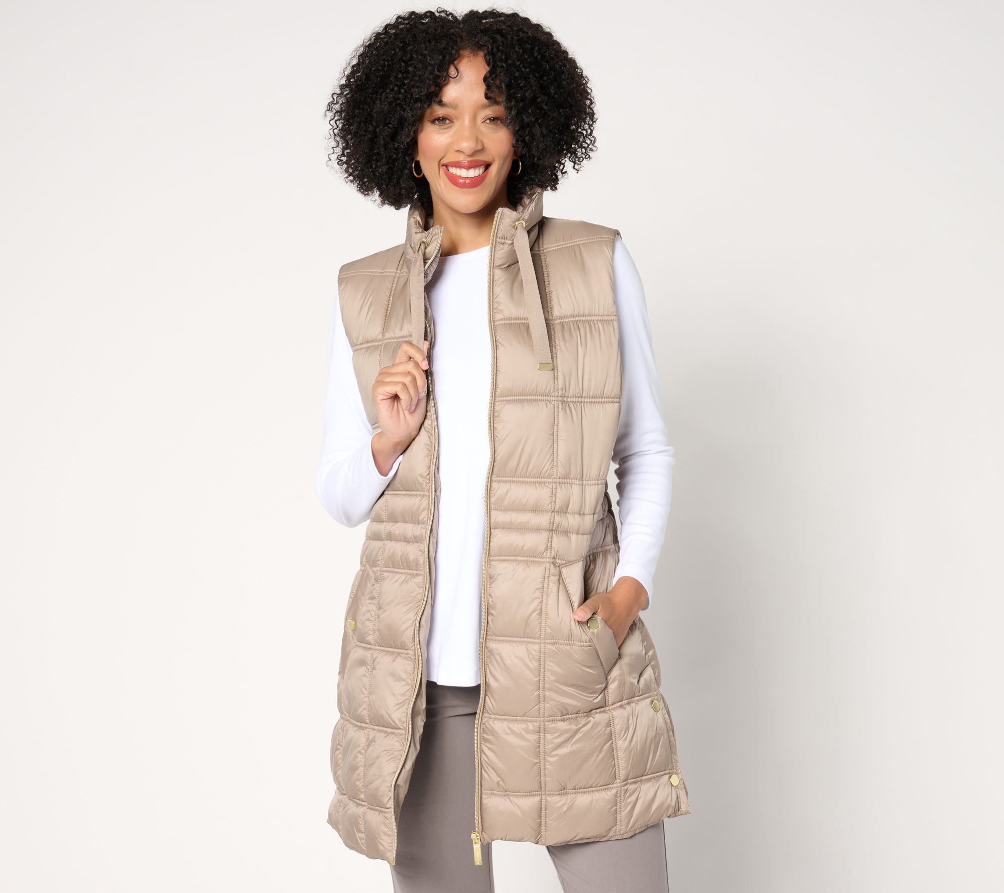 Weatherproof Long Box Quilted Vest