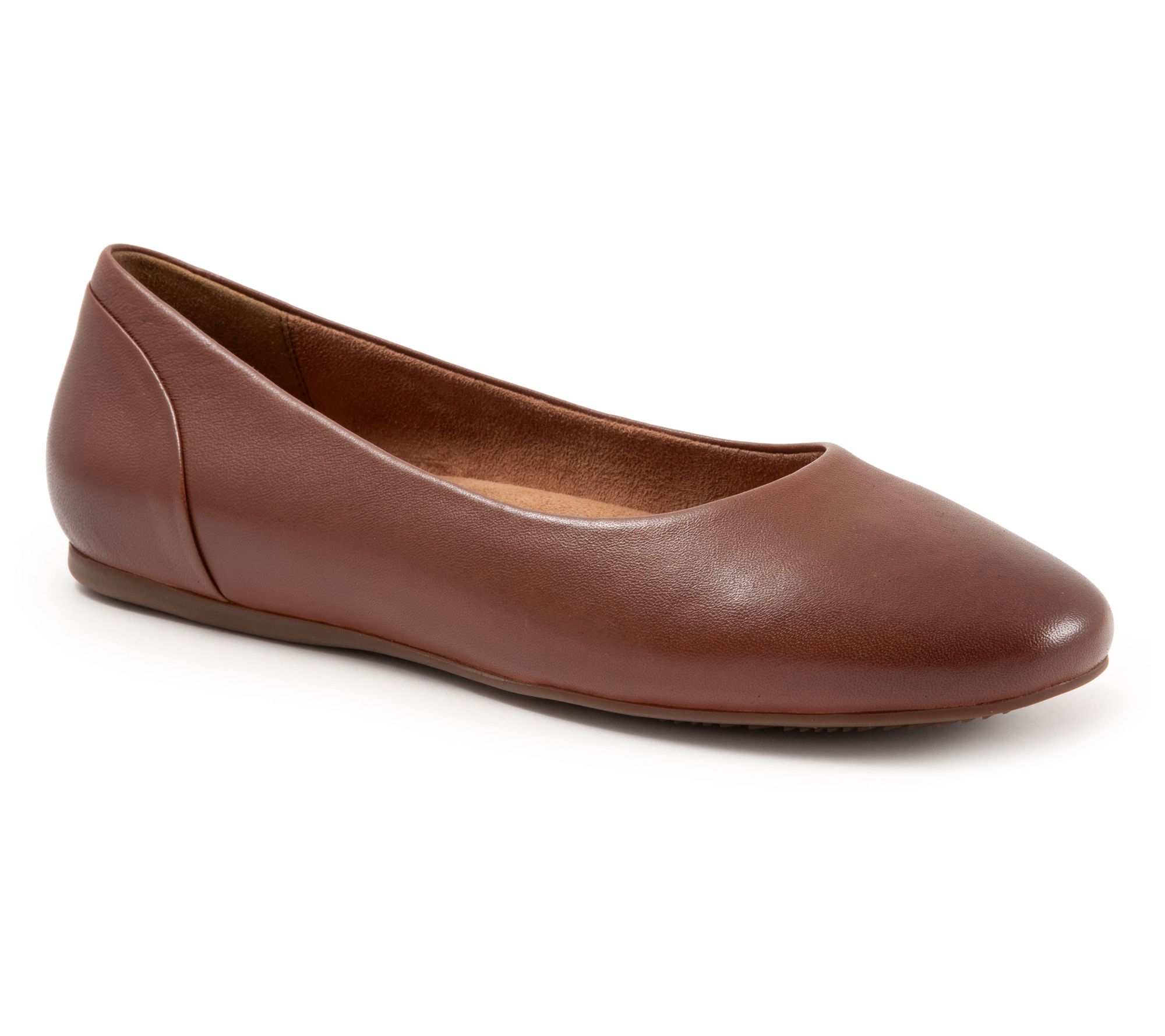 Softwalk Shiraz Leather Slip On Ballet Flat