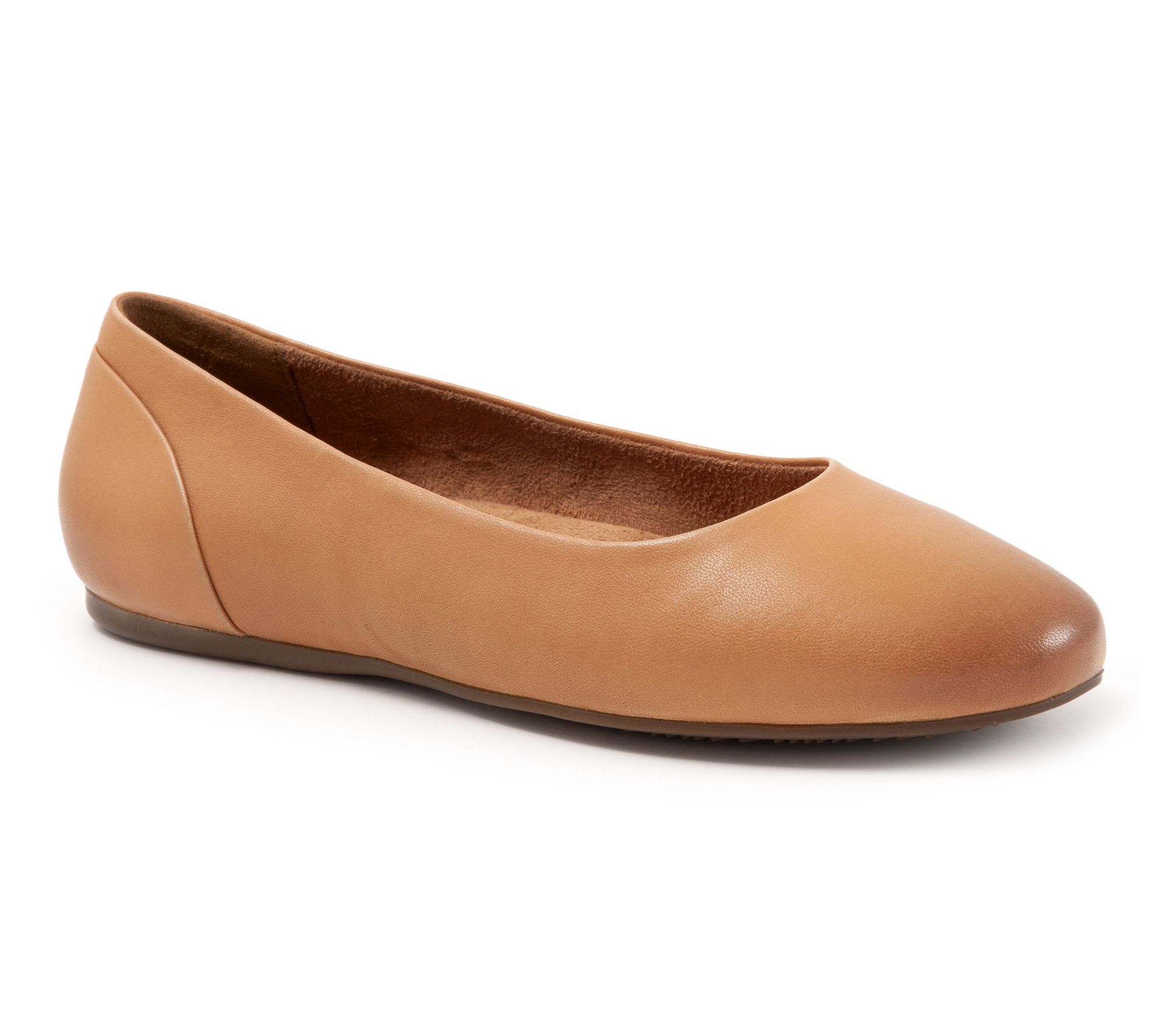 Softwalk Shiraz Leather Slip On Ballet Flat