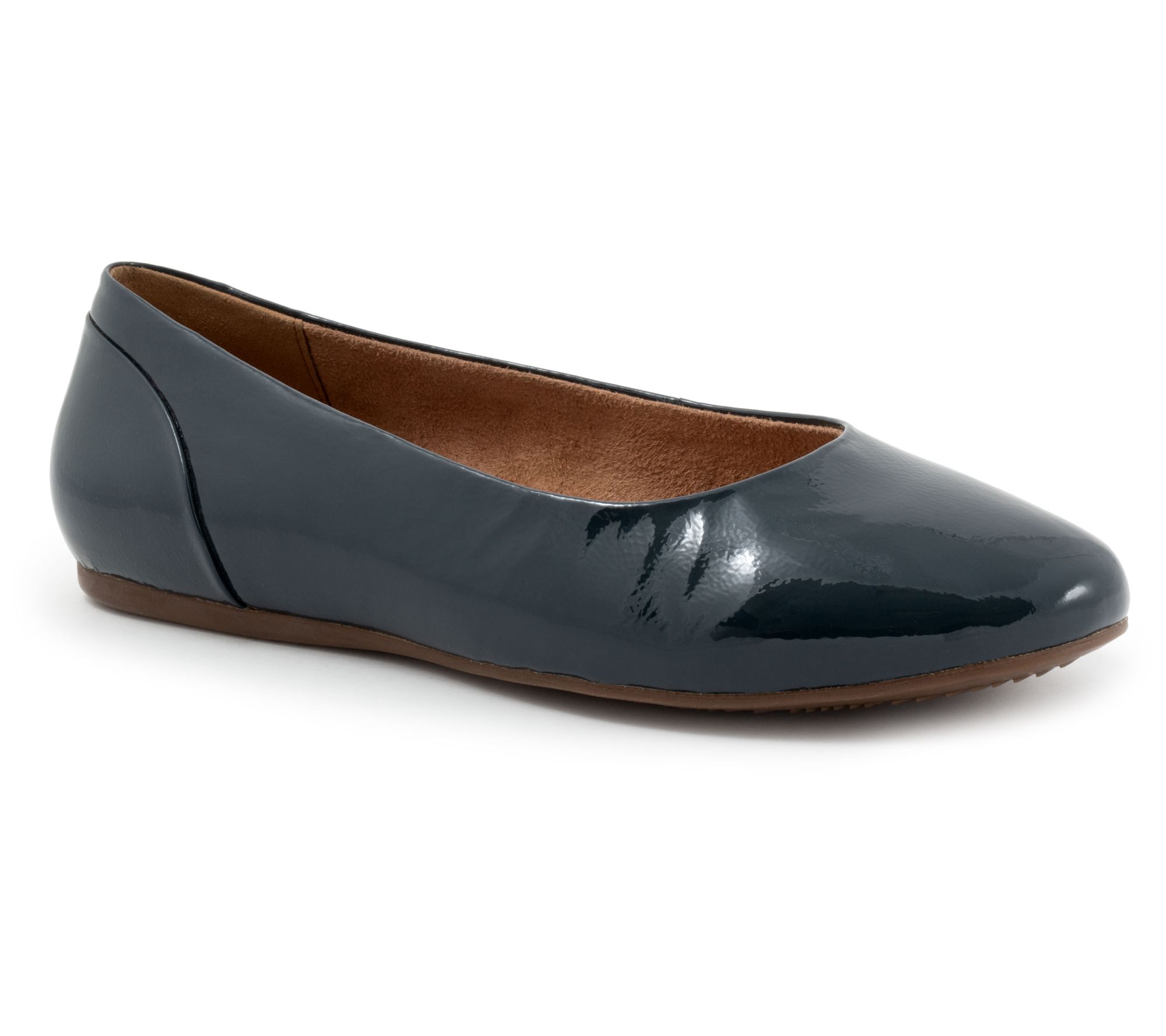 Softwalk Shiraz Leather Slip On Ballet Flat