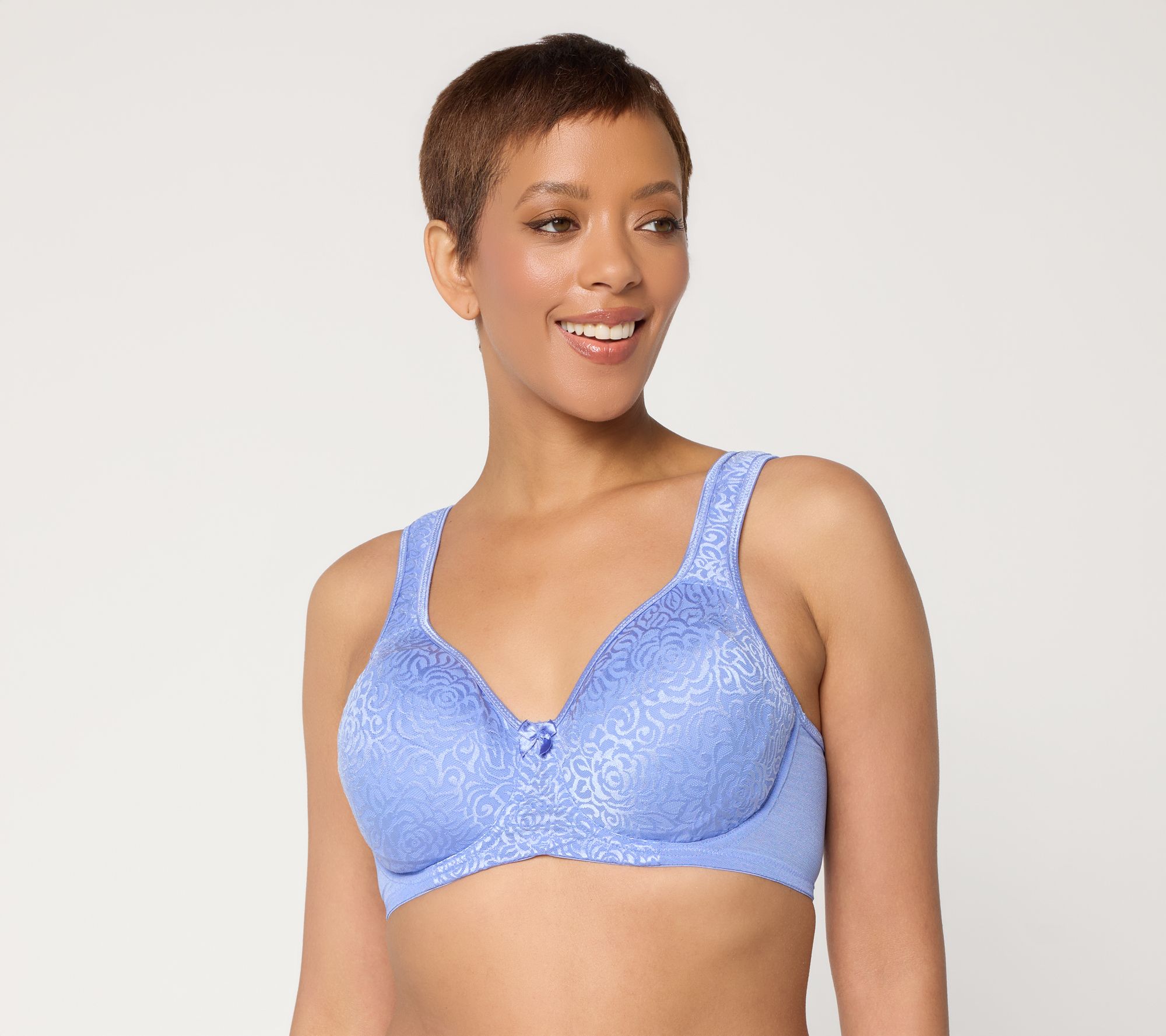 Breezies Wild Rose Seamless Underwire Support Bra -Fashion