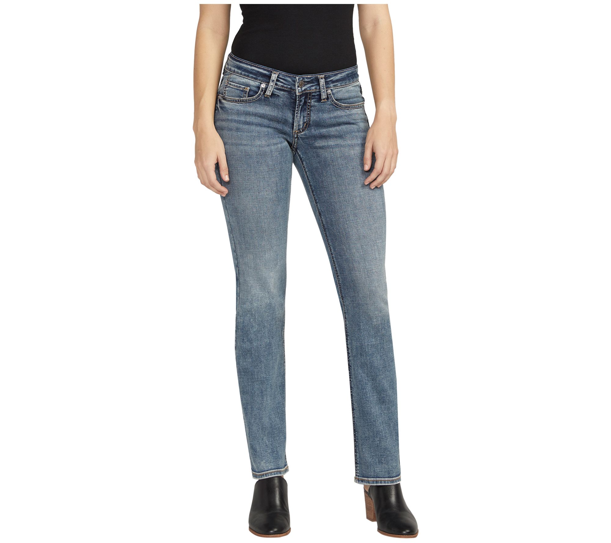 Silver Jeans Co. Tuesday Low-Rise Straight Jean s