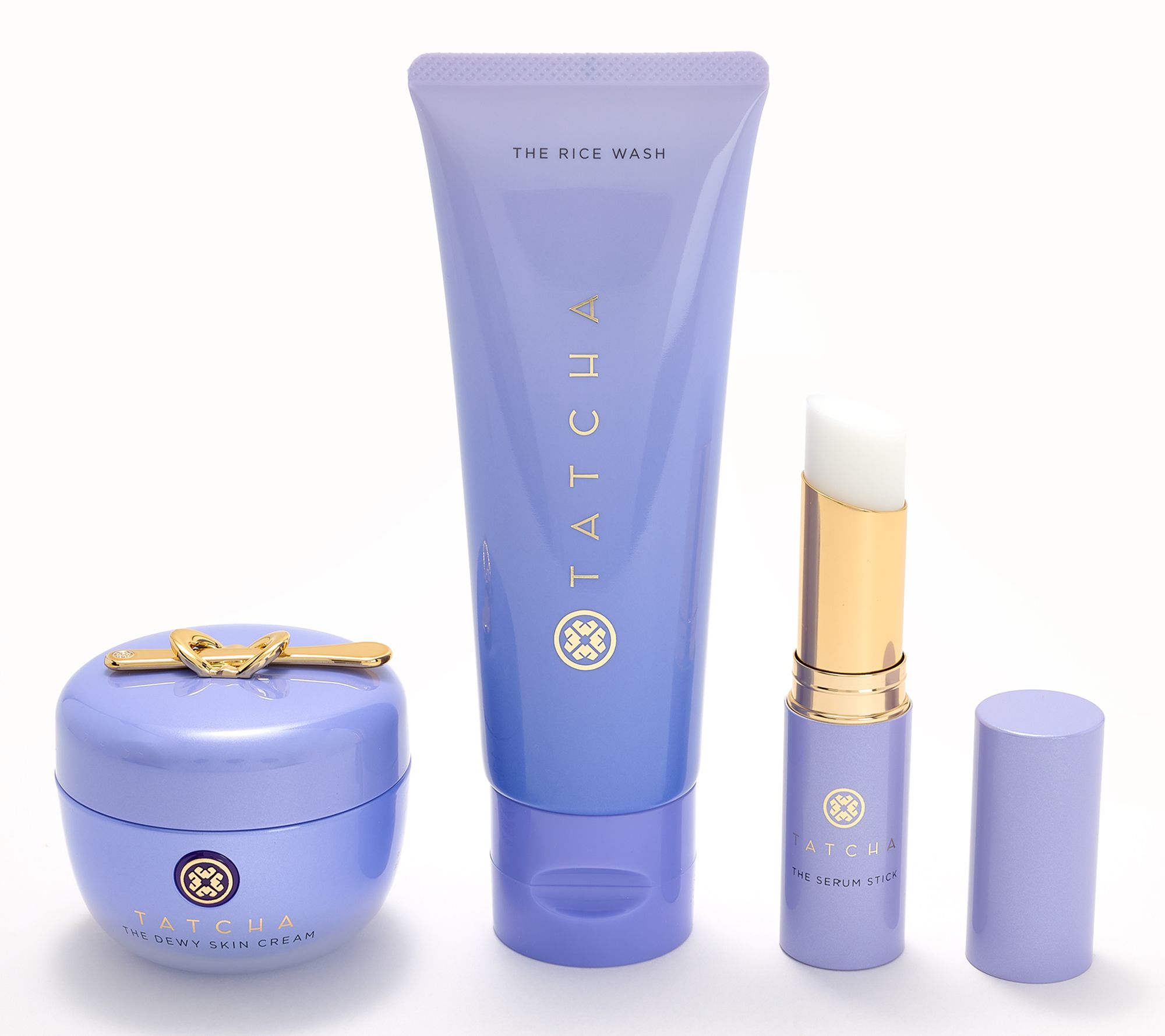 TATCHA Dewy Skin Cream , Serum Stick & Rice Wash