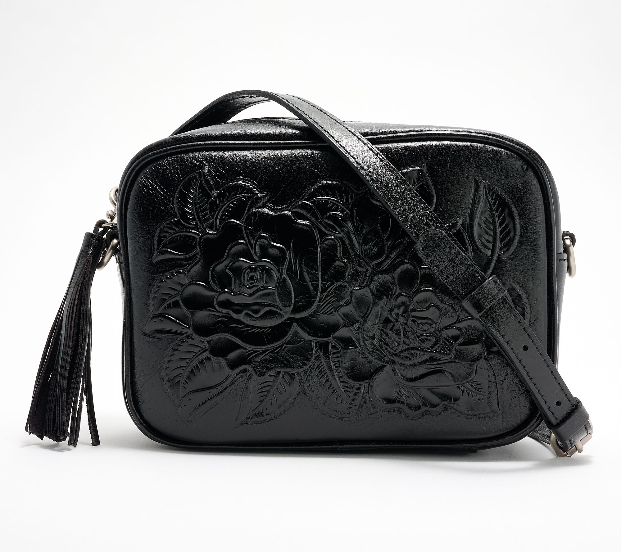 "As Is" Patricia Nash Leather Josie Camera Crossbody