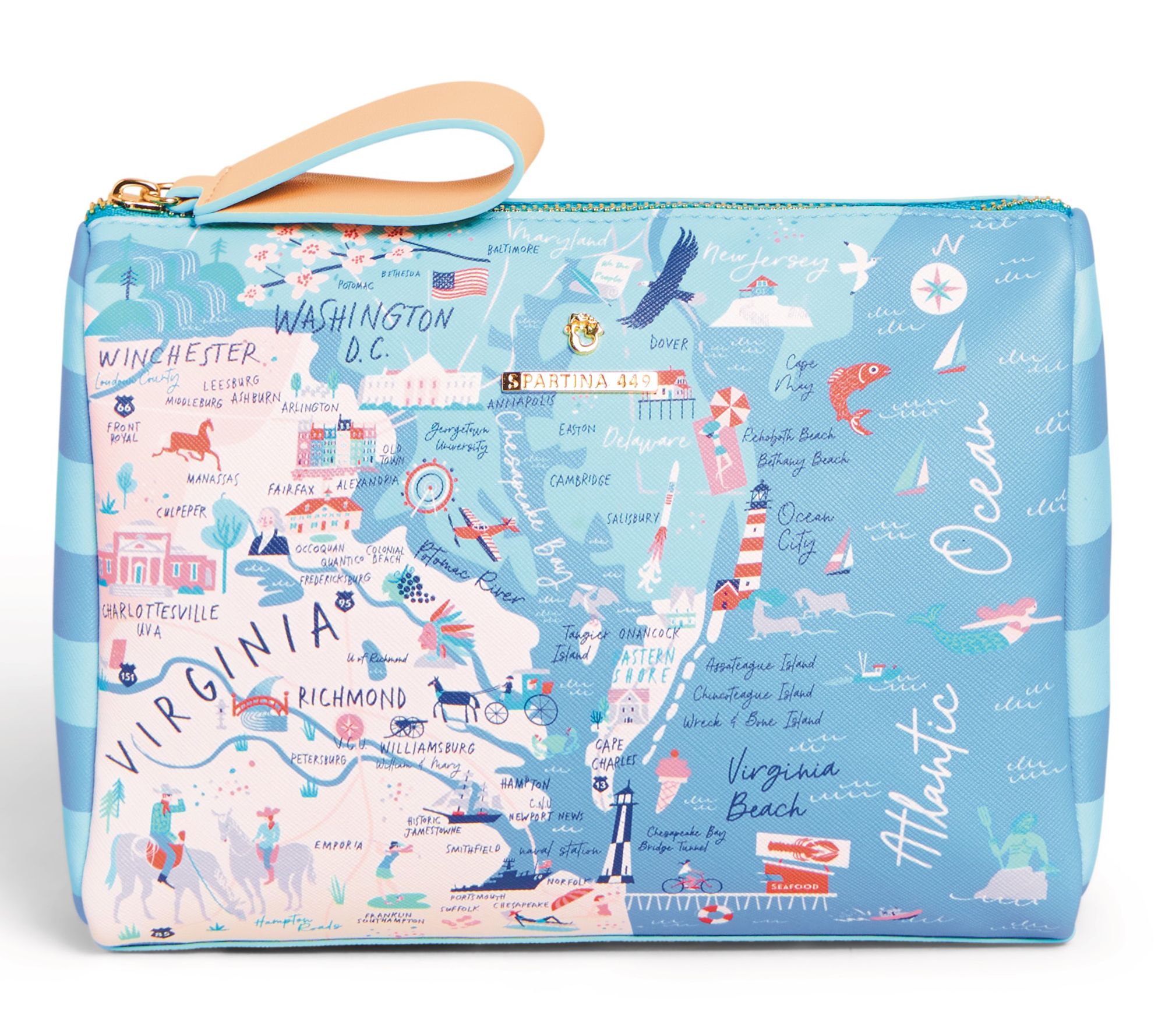 Spartina 449 "Greetings From" Carry All Case Bag