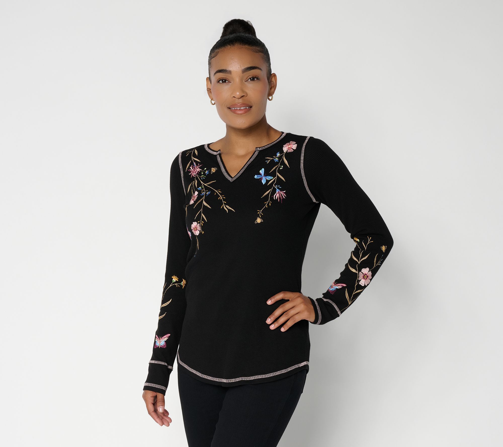Belle Boho by Kim Gravel Wild & Free Micro Waffle Top