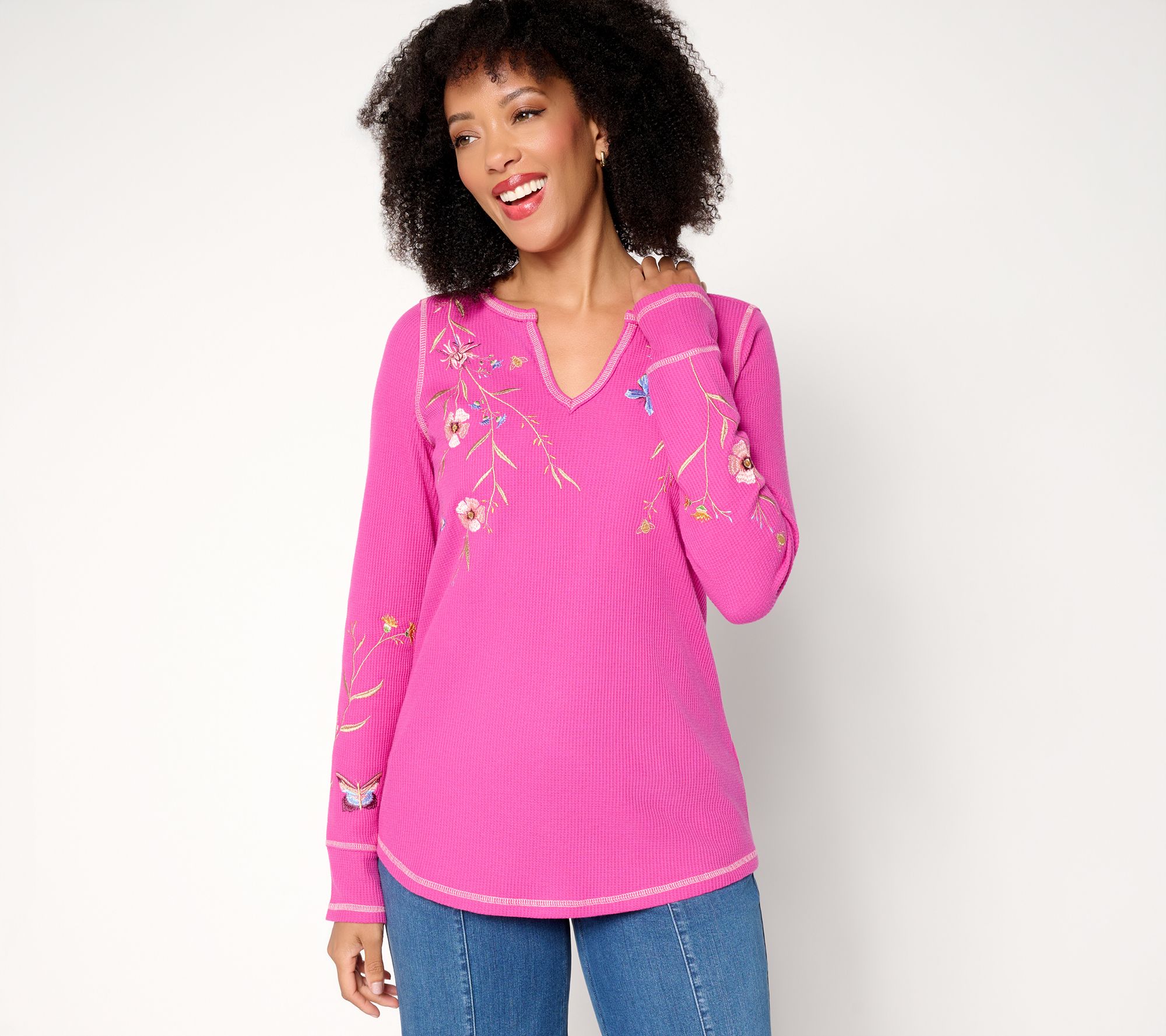 Belle Boho by Kim Gravel Wild & Free Micro Waffle Top