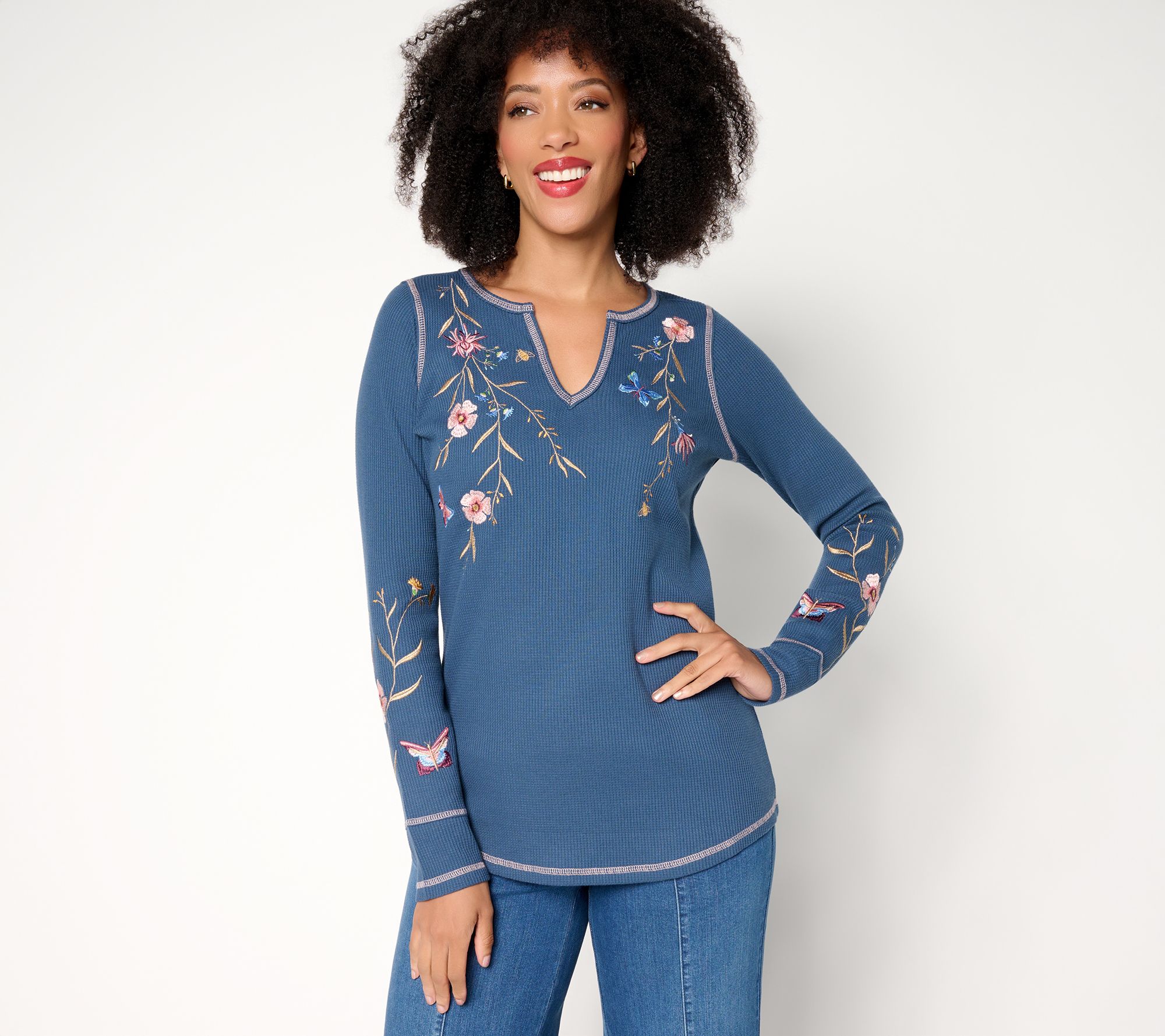 Belle Boho by Kim Gravel Wild & Free Micro Waffle Top