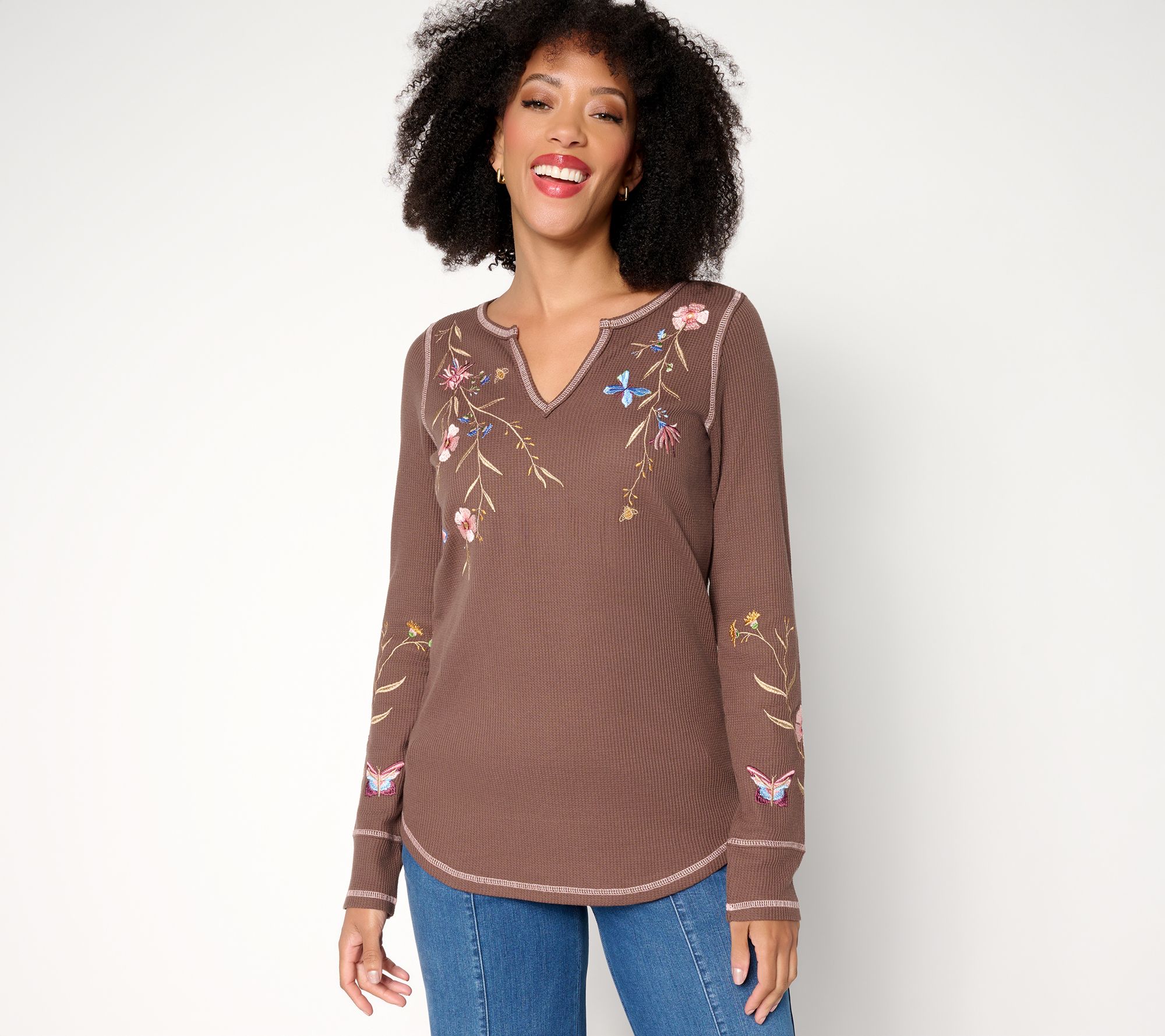 Belle Boho by Kim Gravel Wild & Free Micro Waffle Top