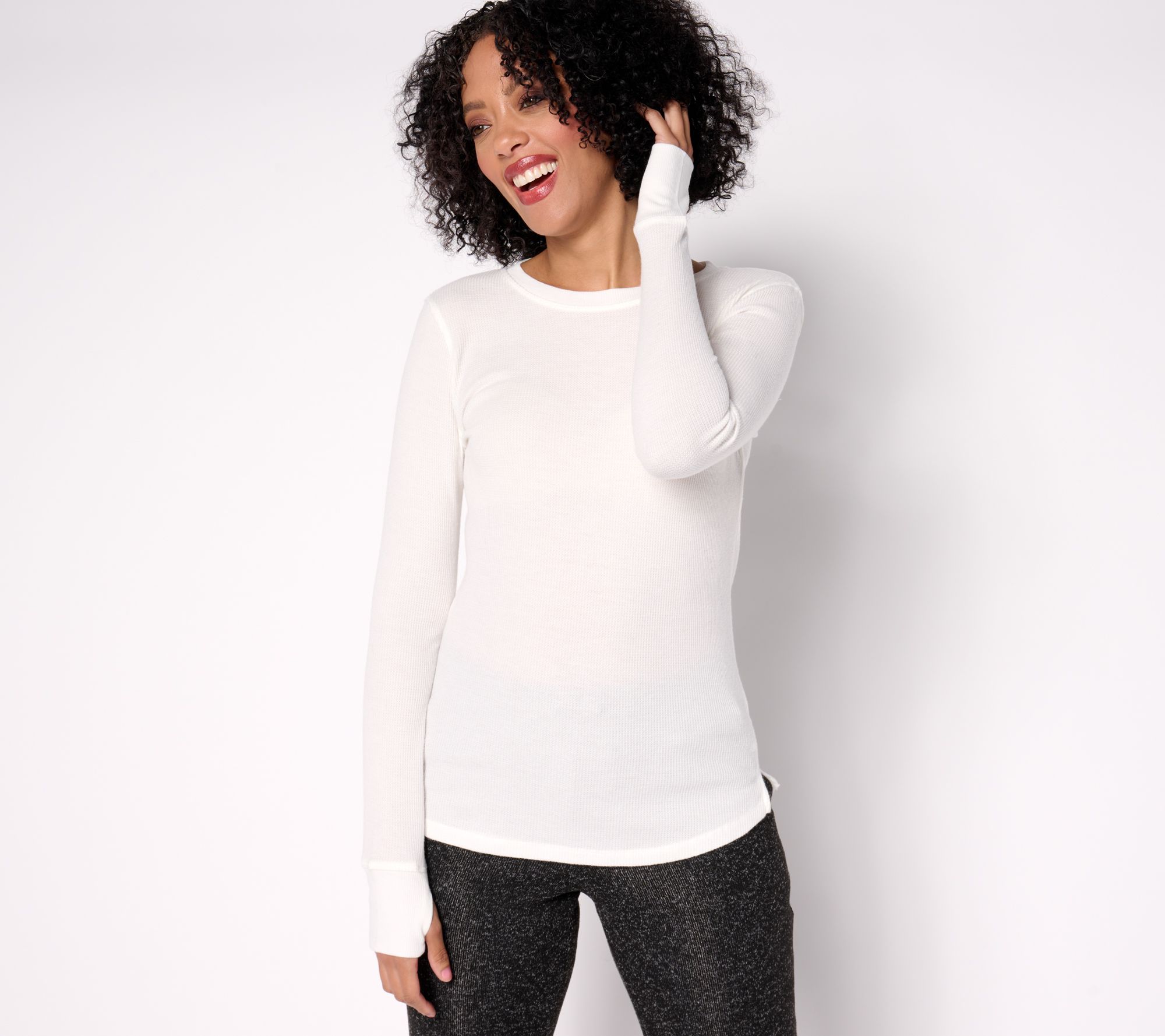"As Is" Cuddl Duds Base Layers Cozy Thermal Long Sleeve Crew