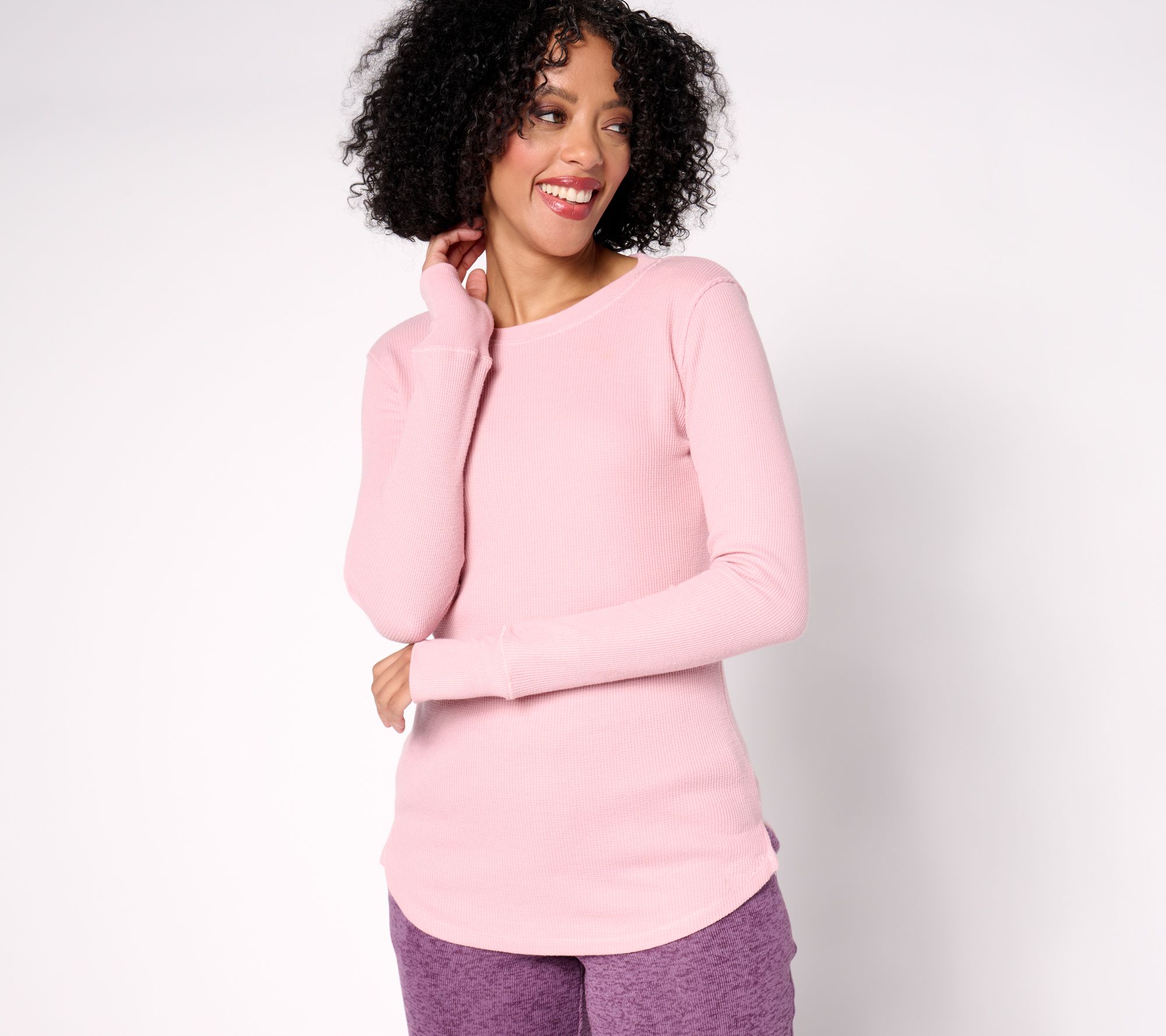"As Is" Cuddl Duds Base Layers Cozy Thermal Long Sleeve Crew