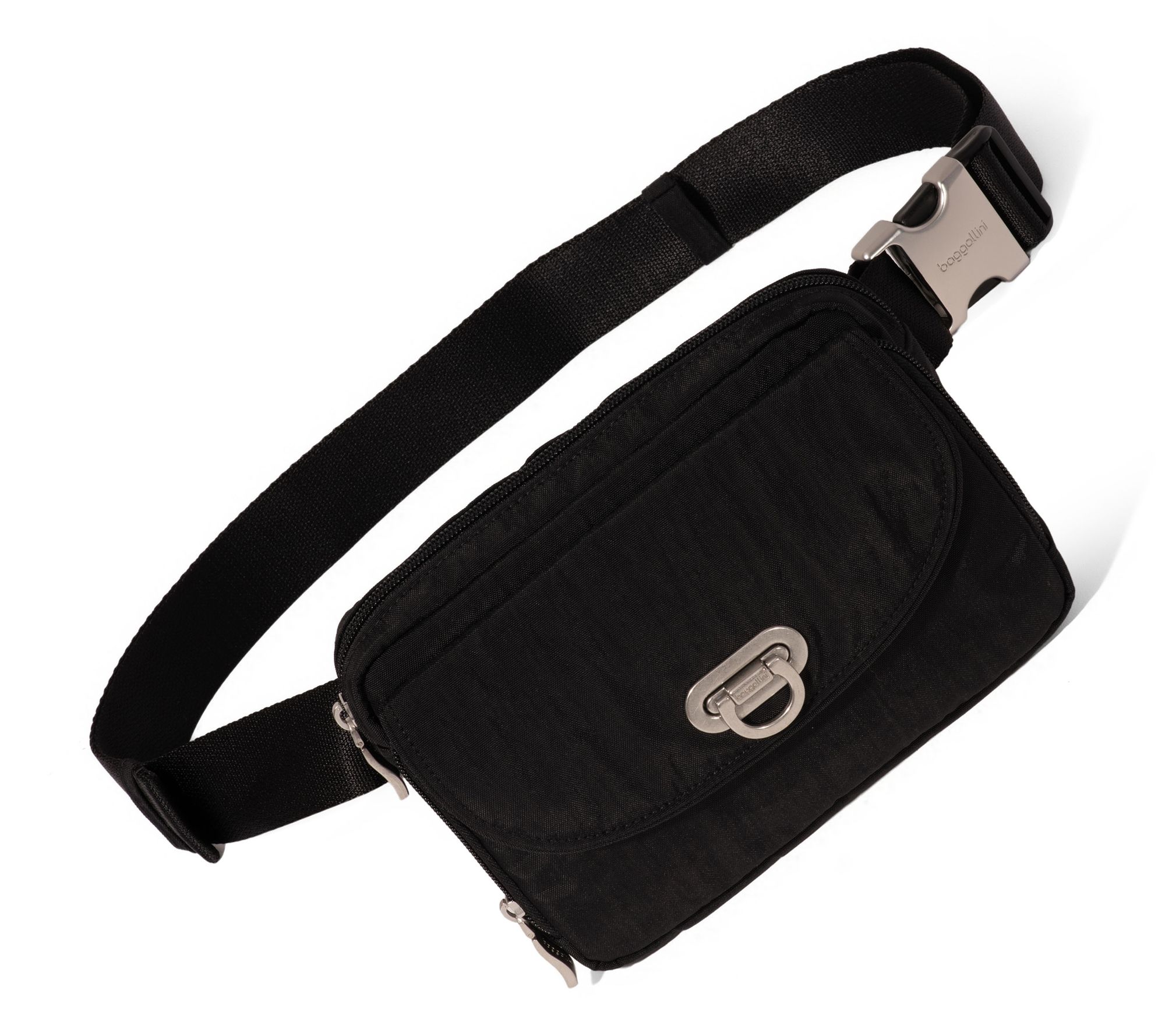 Baggallini Coastal Flip Lock Sling Bag w/ Built-In RFID Wallet