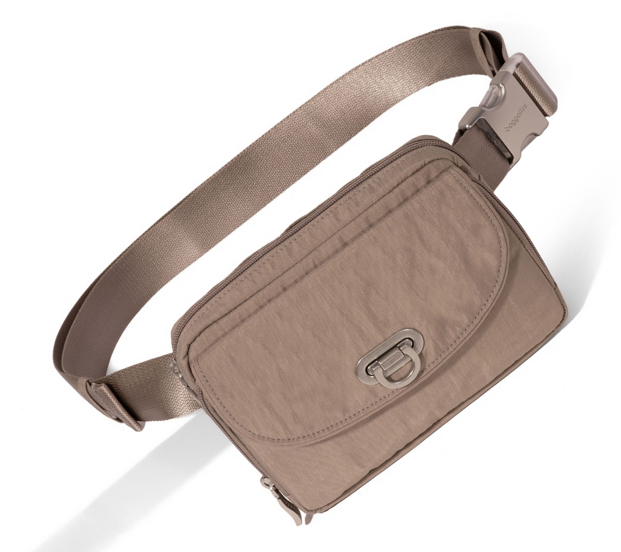 Baggallini Coastal Flip Lock Sling Bag w/ Built-In RFID Wallet