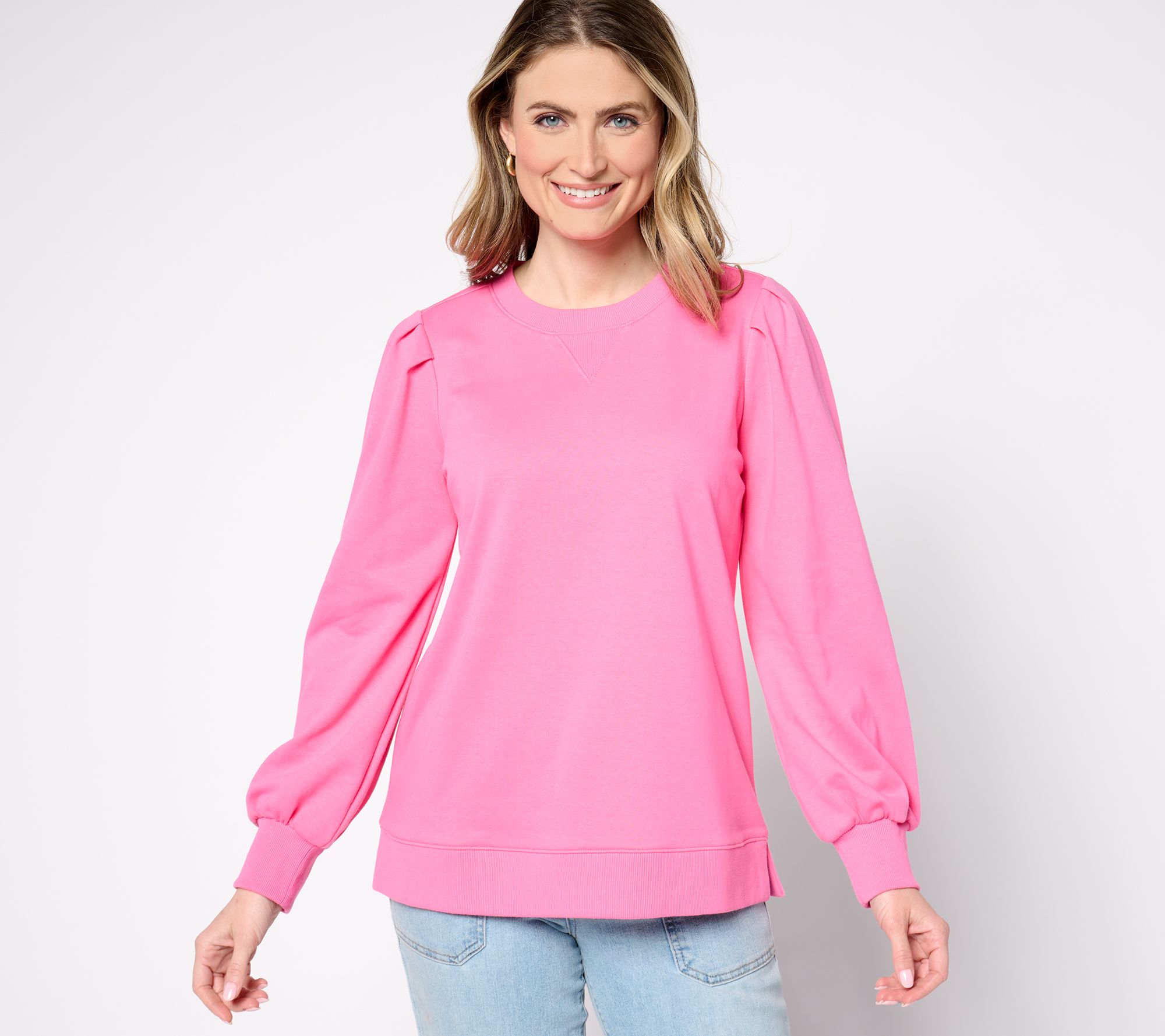 "As Is" Belle by Kim Gravel Time to Relax Balloon Sleeve Sweatshirt
