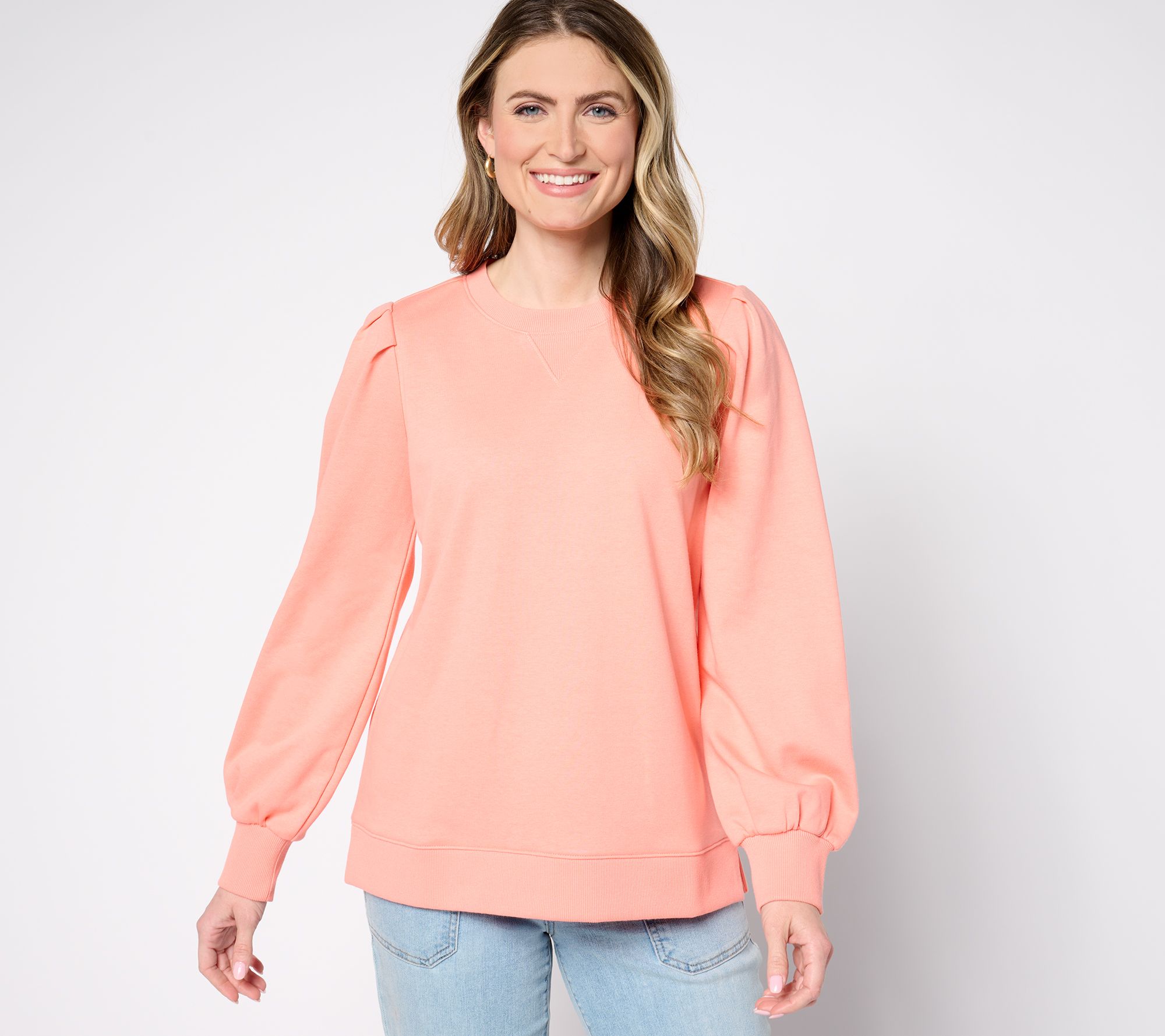 "As Is" Belle by Kim Gravel Time to Relax Balloon Sleeve Sweatshirt