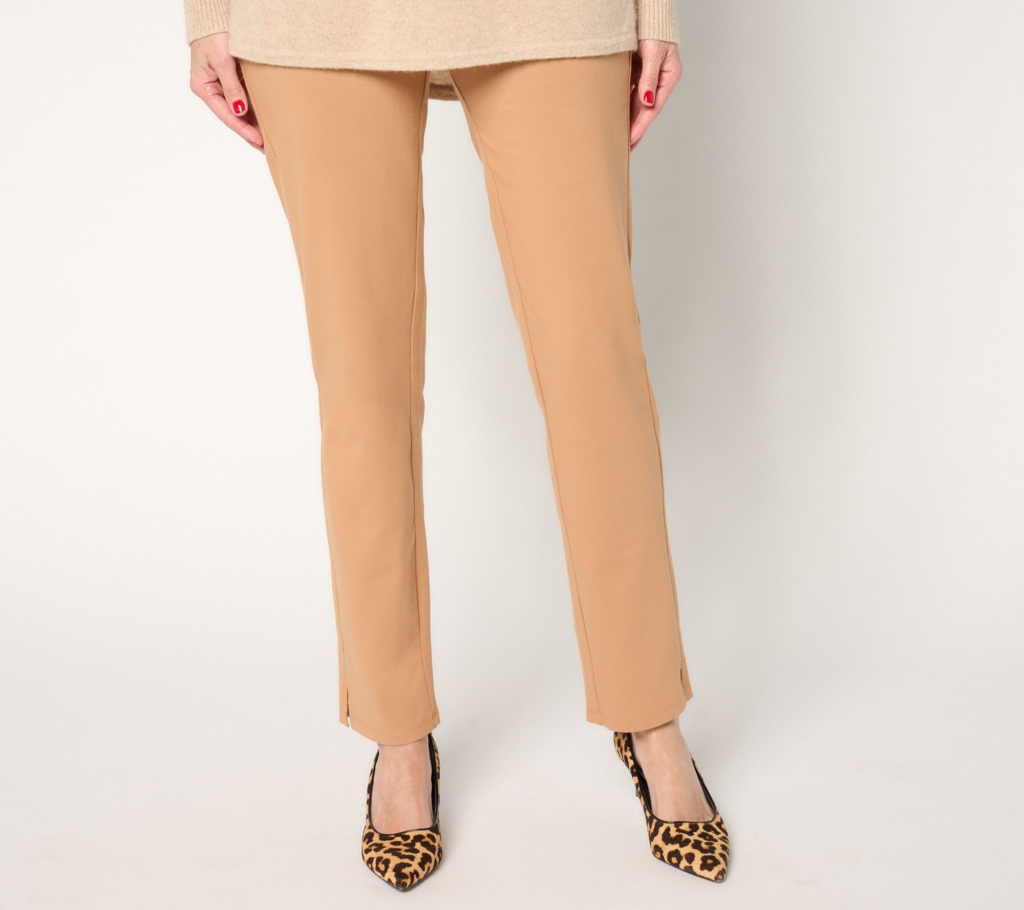 "As Is" Women with Control Tummy Control Petite 86/14 Straight Pants