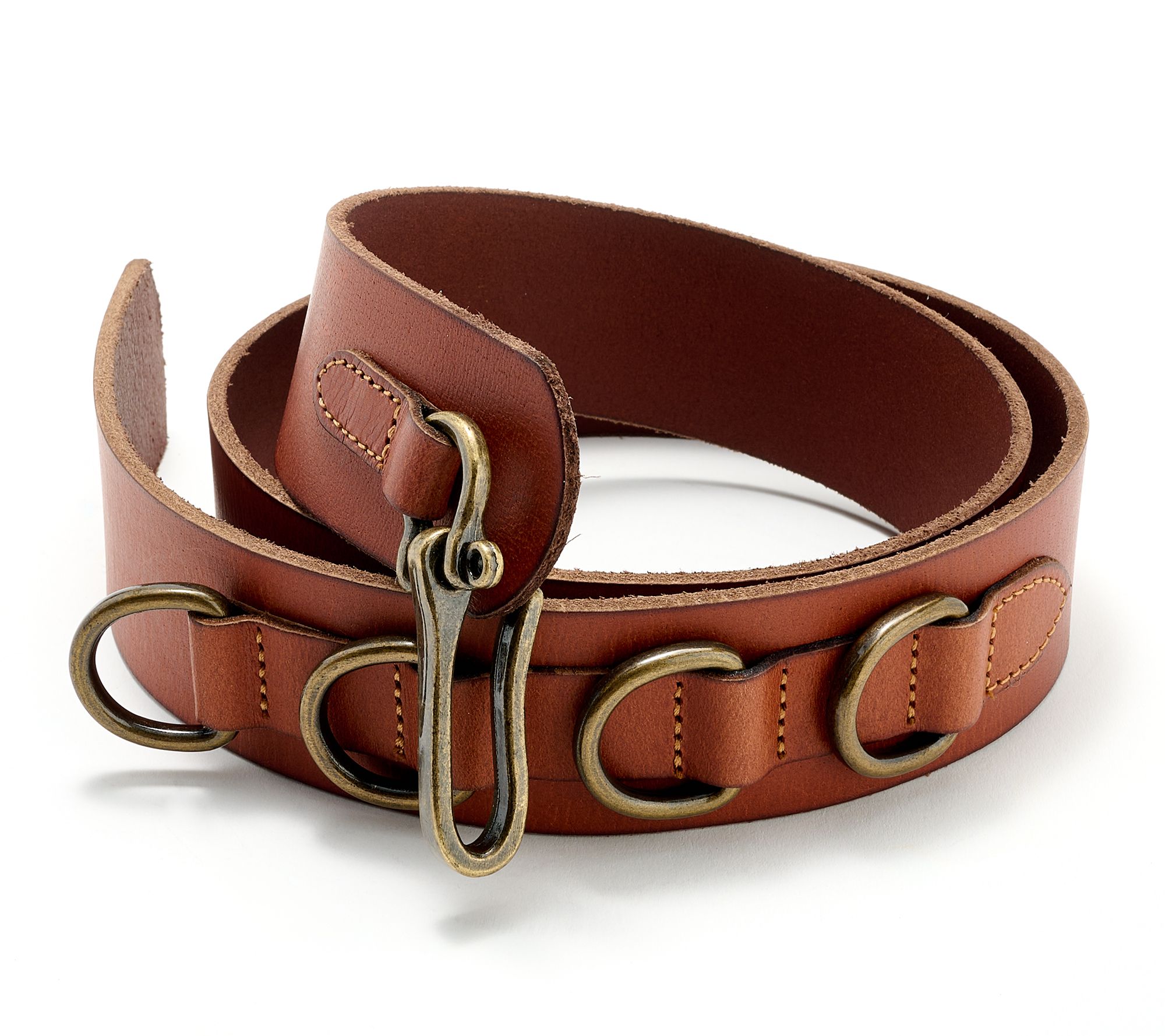 "As Is" Complliments Loop Buckle Real Leather Belt