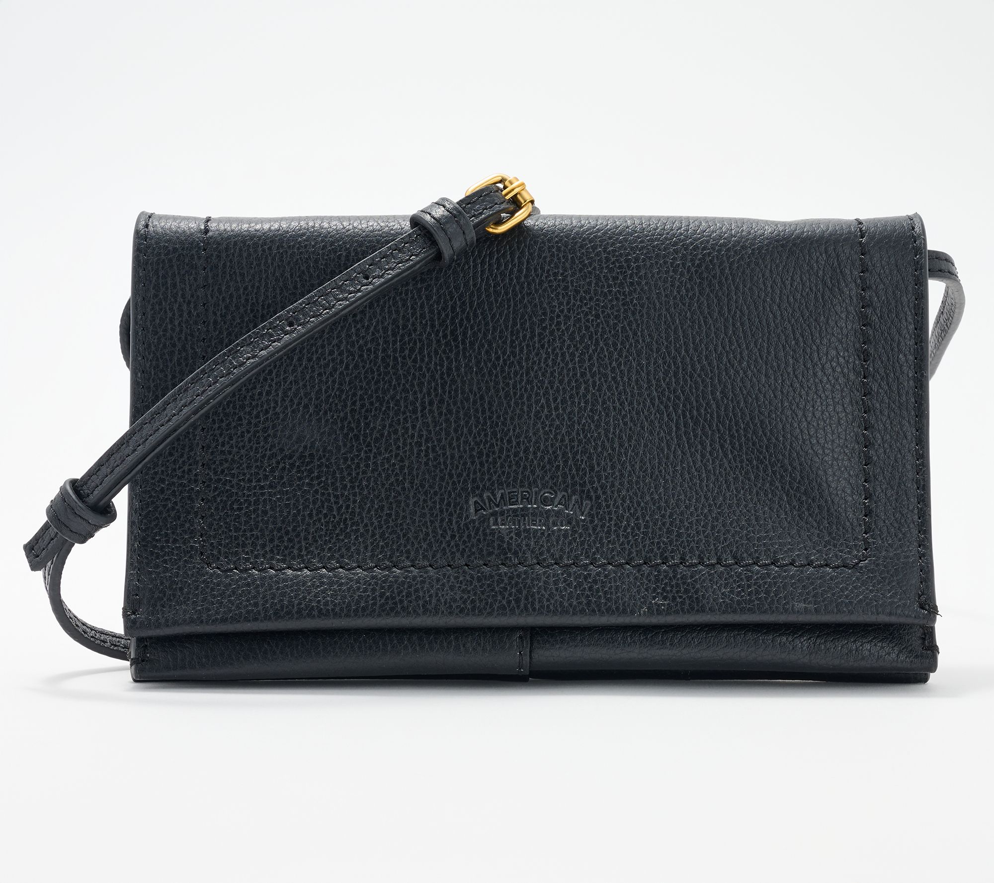 "As Is" American Leather Co. Teddy Pebble Lthr Crossbody