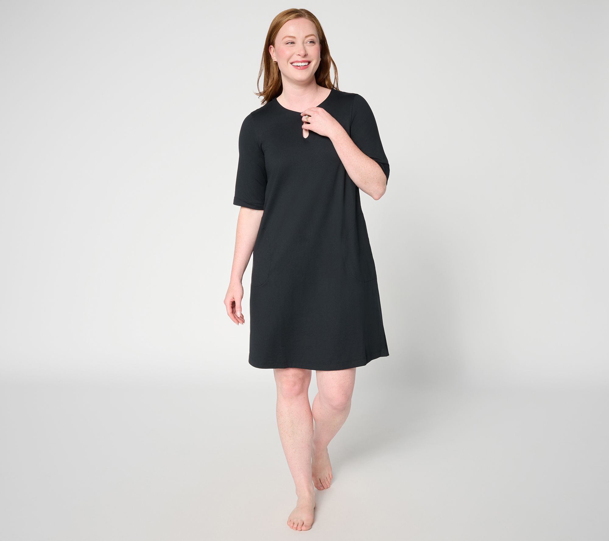 Cuddl Duds Flexwear Tee Lounge Dress