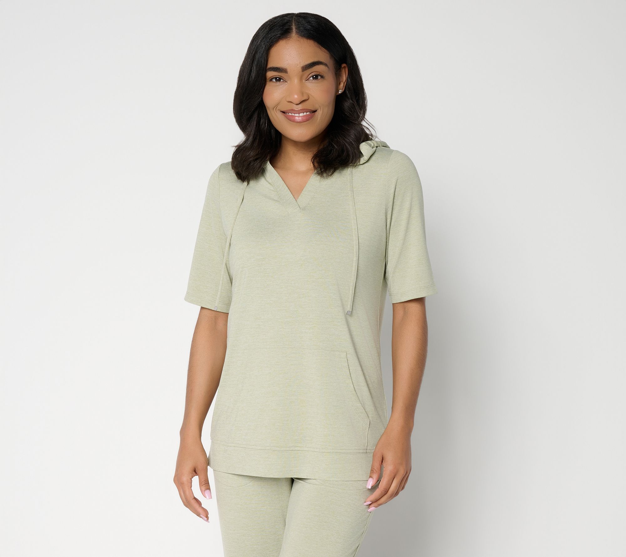 Denim & Co. Active Cool to the Touch Elbow Sleeve Pullover