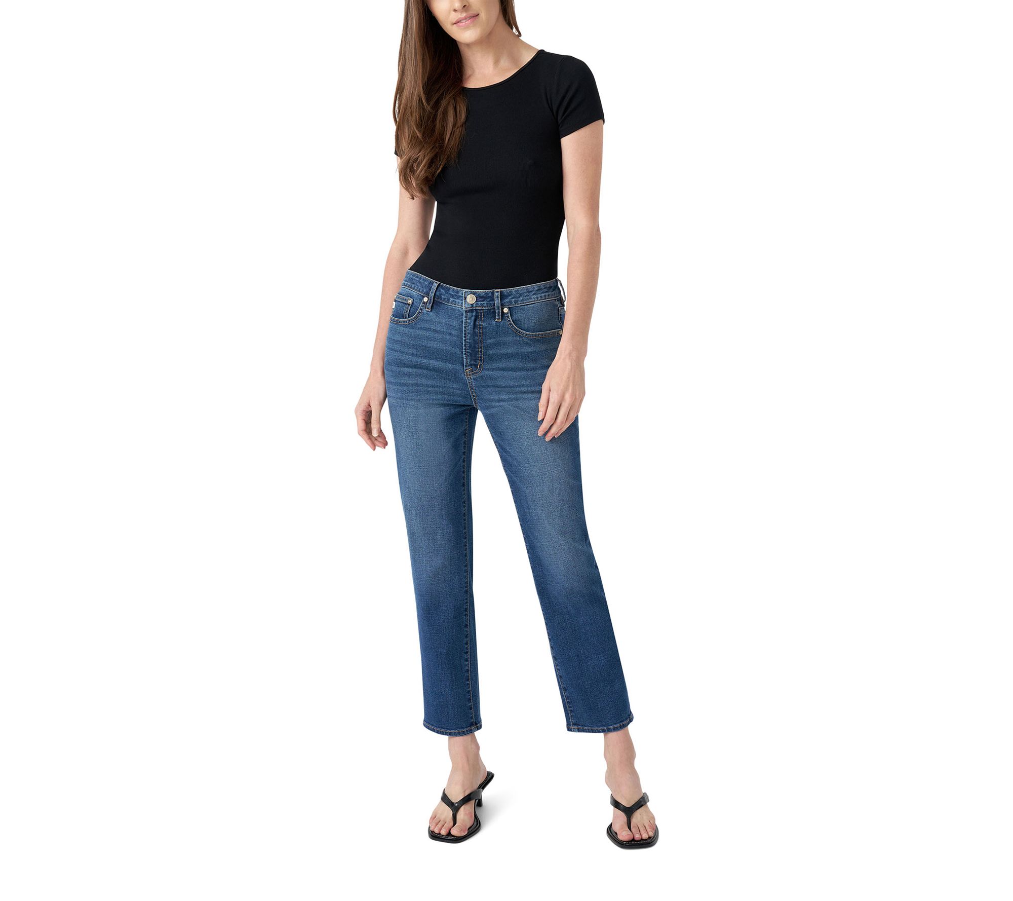 Seven7 Vintage Straight Ankle with Finished Hem