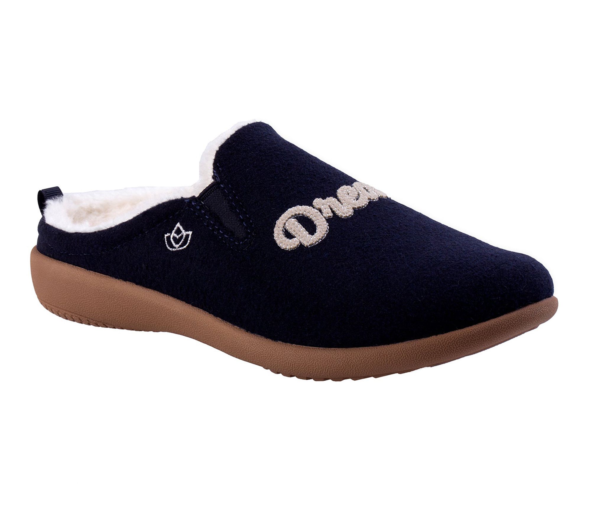  Spenco Orthotic Stitched Felt Slippers - Evie