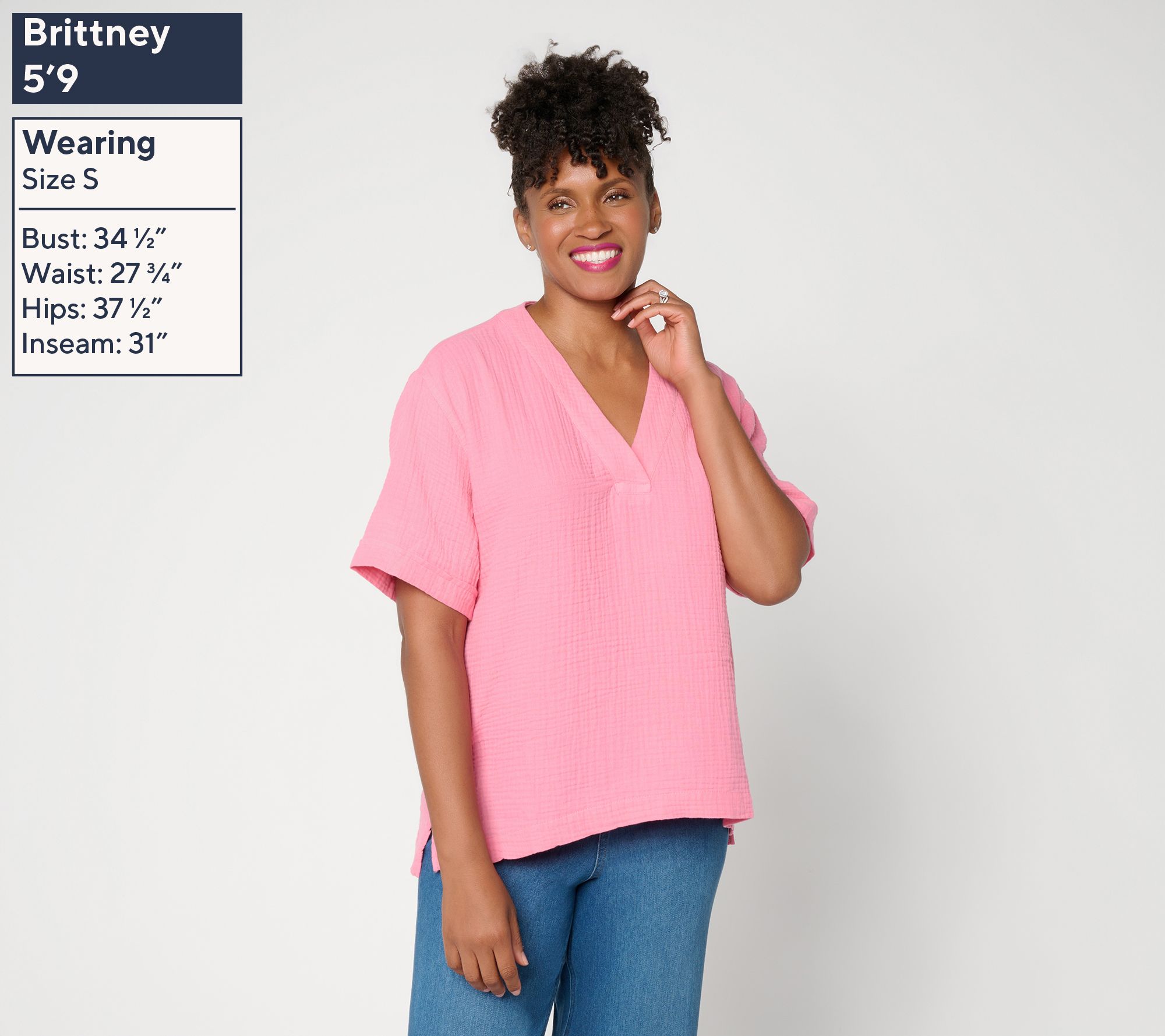 Susan Graver Cotton Gauze Pullover Top - QVC.com