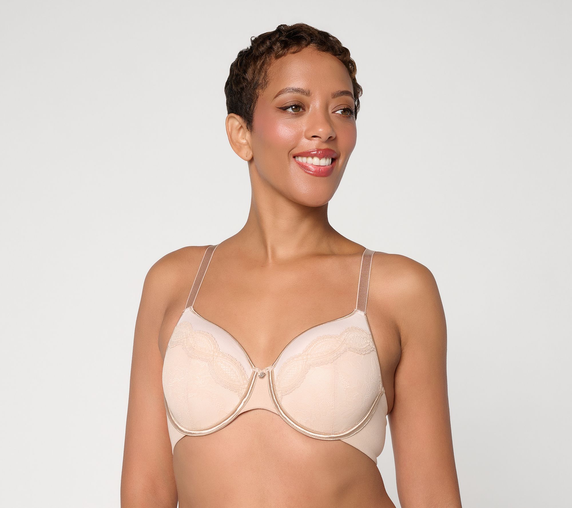 Breezies Light Lace Underwire Contour Bra