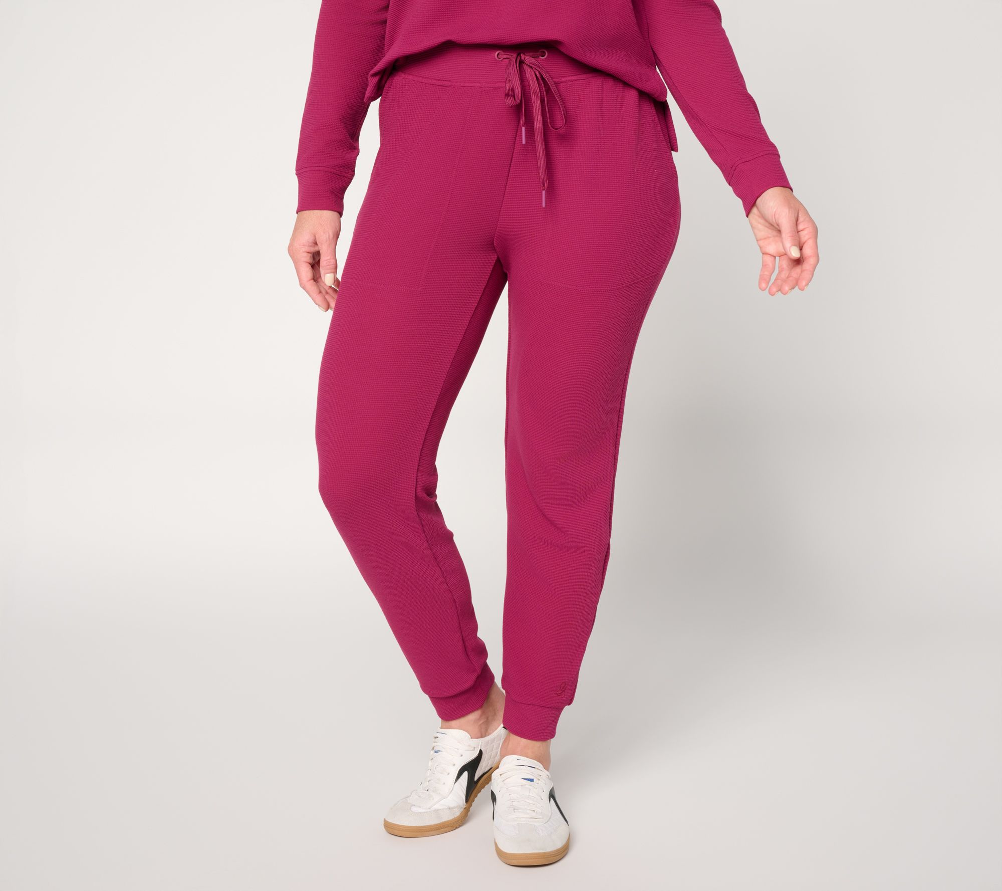 Cuddl Duds Mini Waffle Jogger Pant
