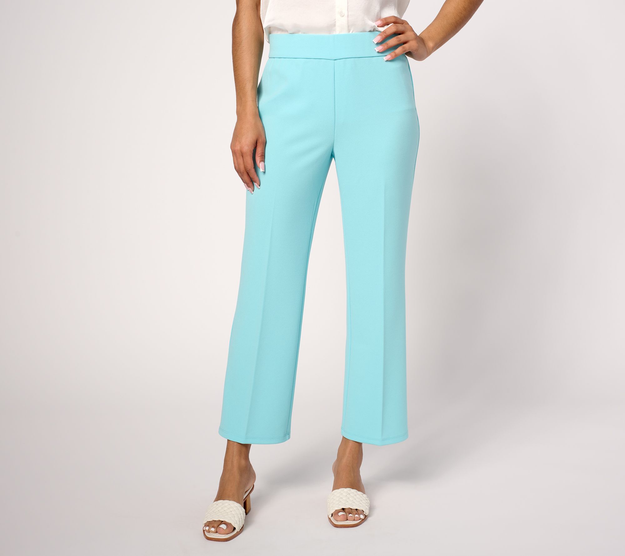 Dennis Basso Luxe Crepe Mini Kick Flare Pant
