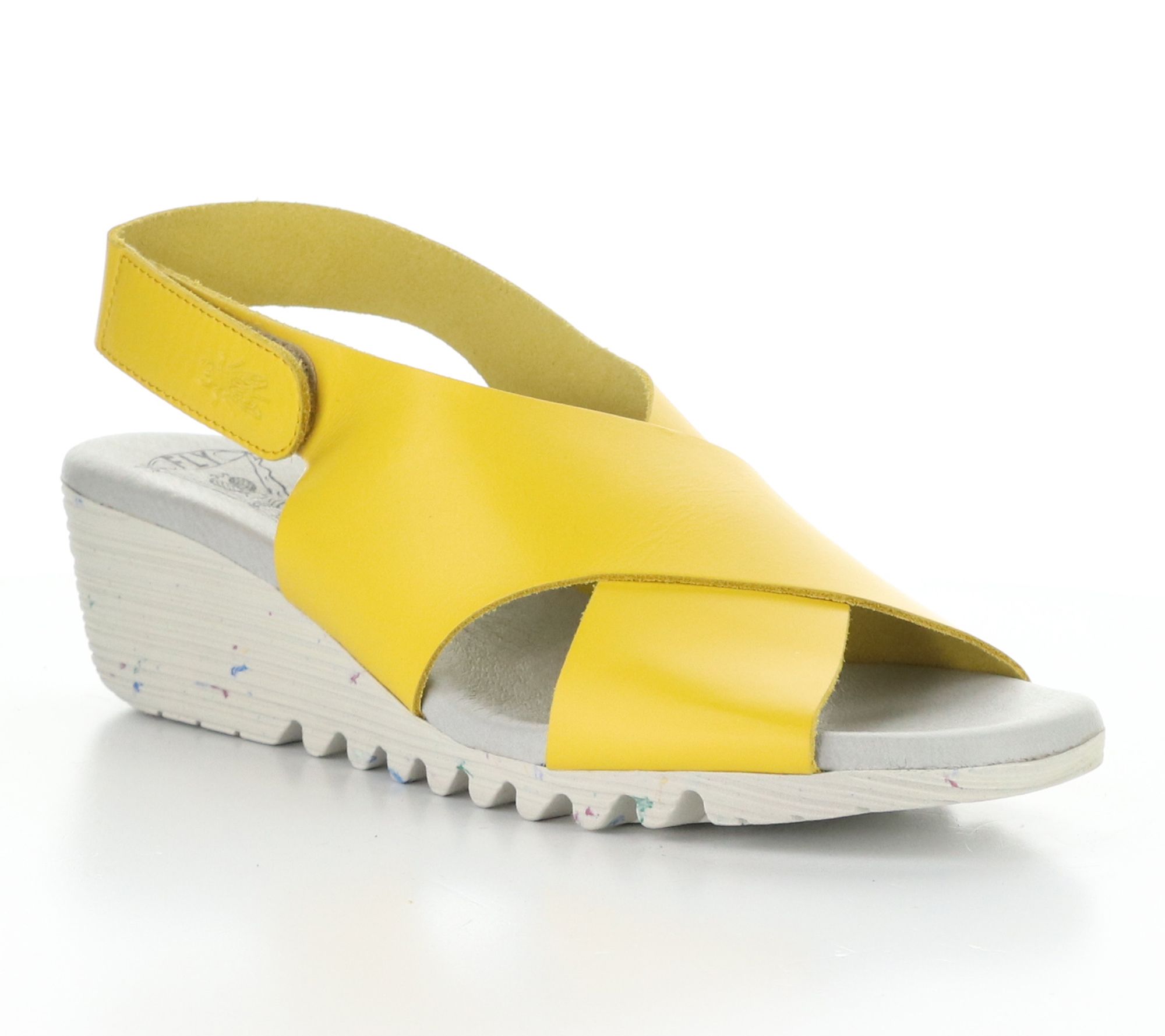 Fly London Brooklyn Leather Wedge Sandals - Orfy447Fly