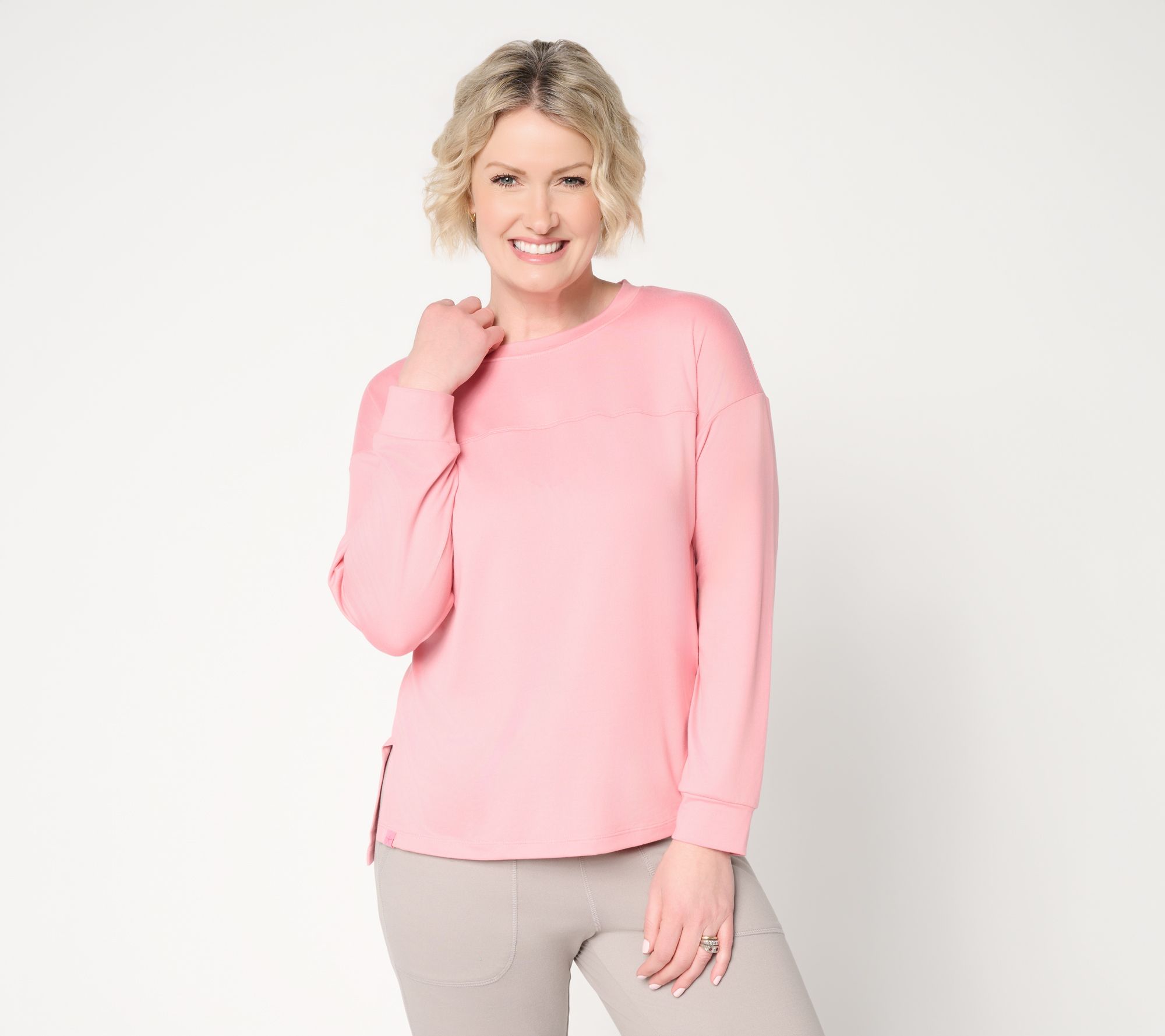 "As Is" Barefoot Dreams Butterchic Seamed Pullover