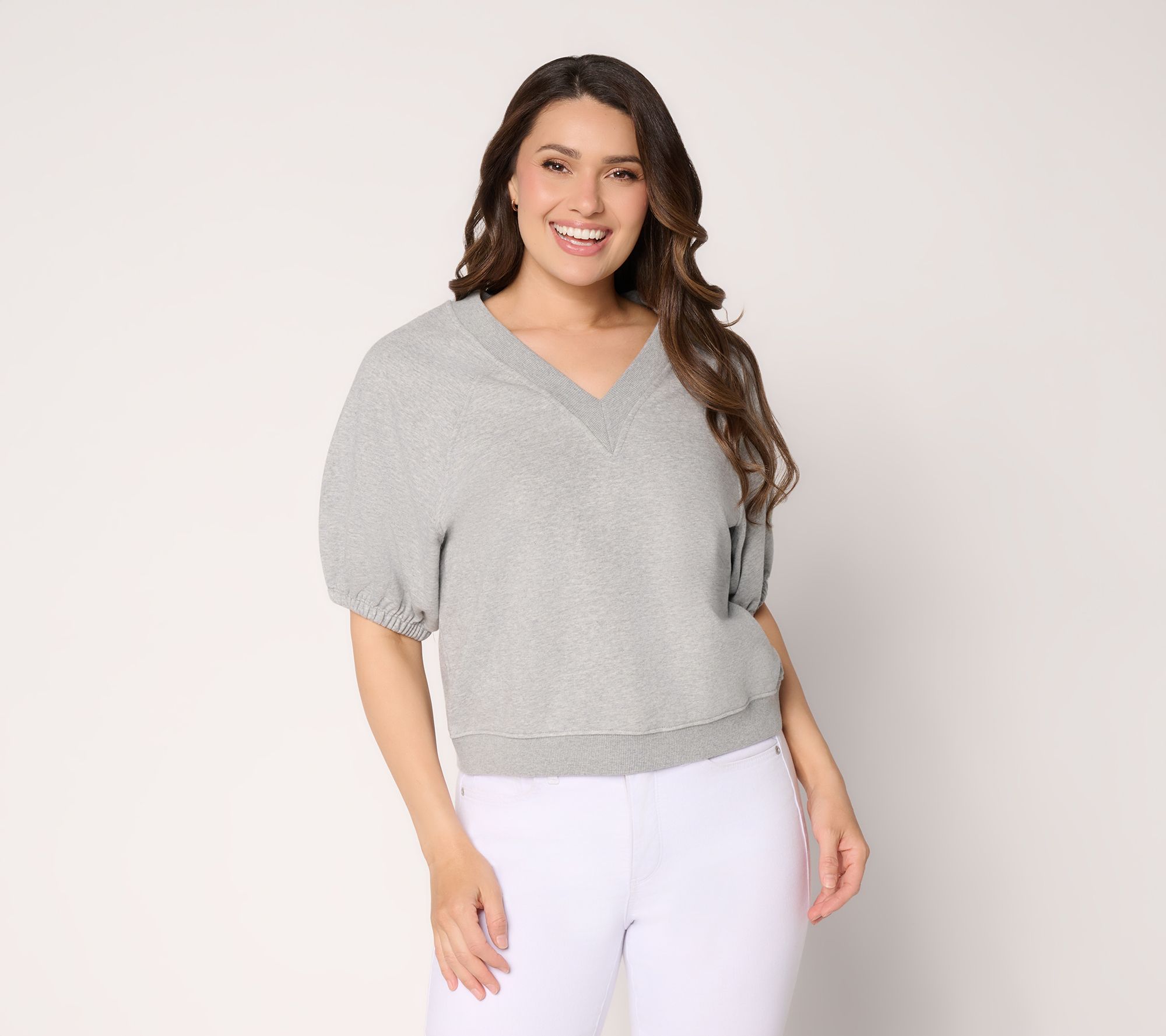 "As Is" RM Studio x Rebecca Minkoff Terry Short Slv Sweatshirt