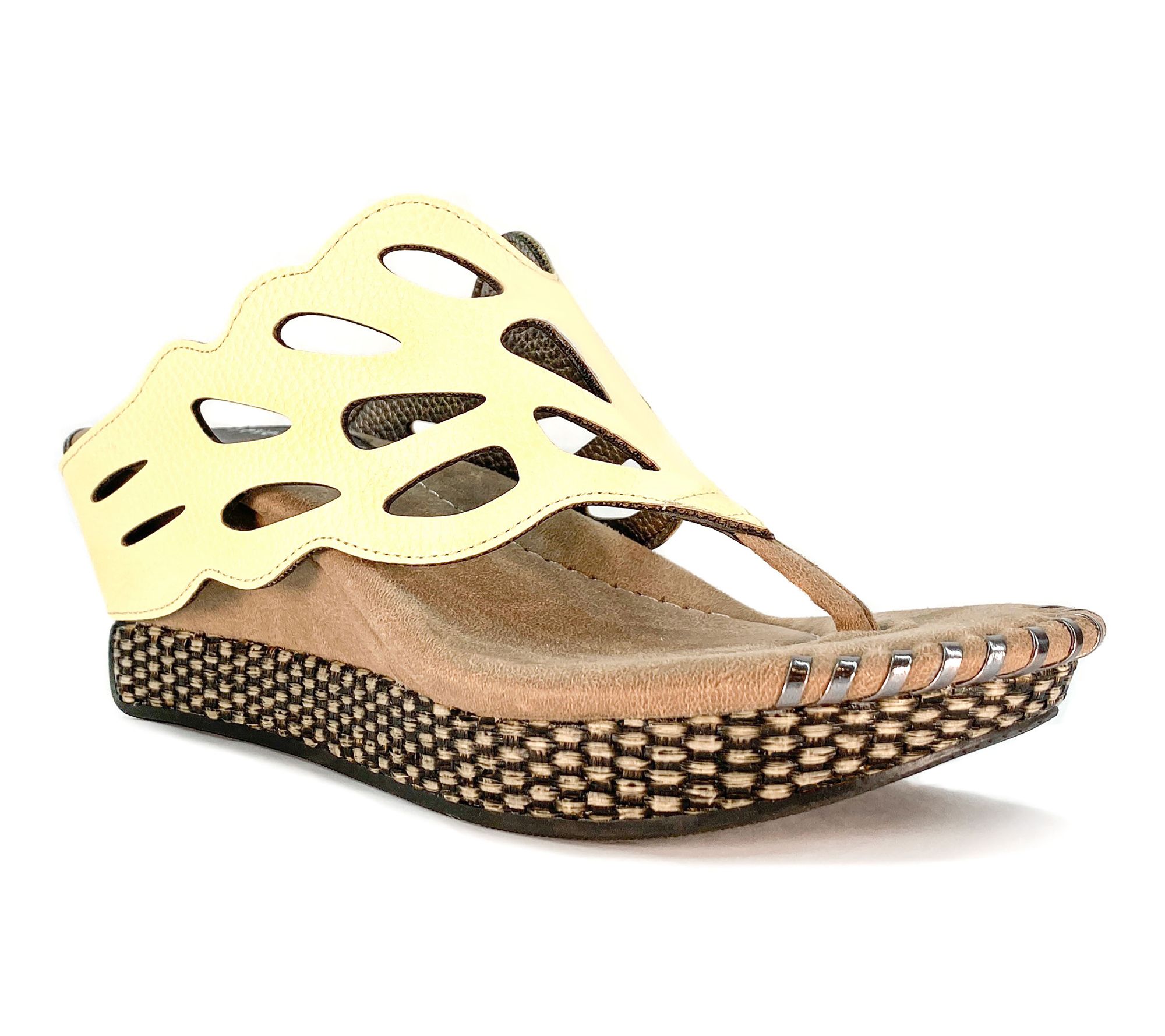 Modzori Troya Reversible Wedge Sandal - ButterFlips to Pewter