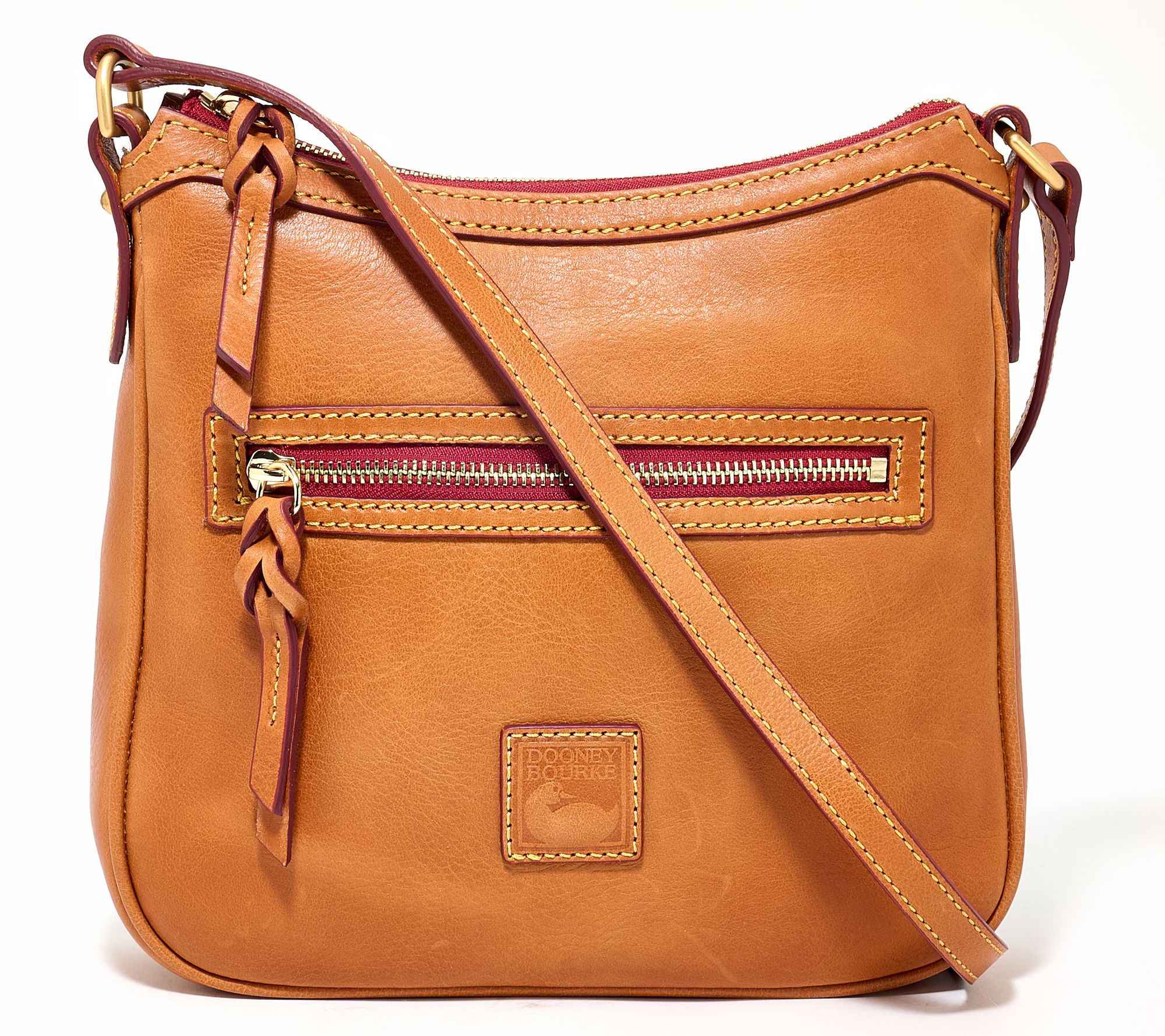 "As Is" Dooney & Bourke Florentine Leather Pocket Crossbody